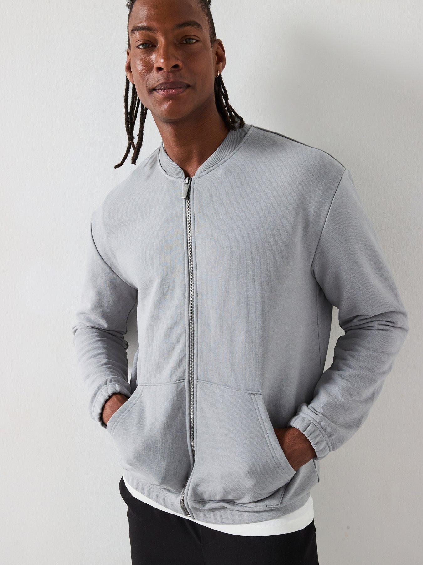 very-man-loopback-washed-zip-sweatshirt-grey