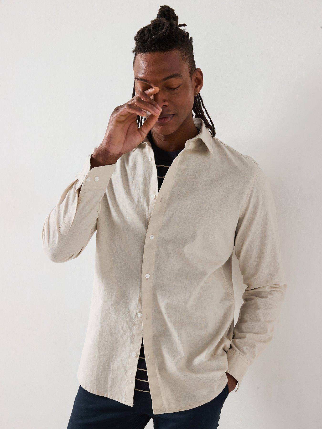Everyday Long Sleeve Linen Shirt - Stone