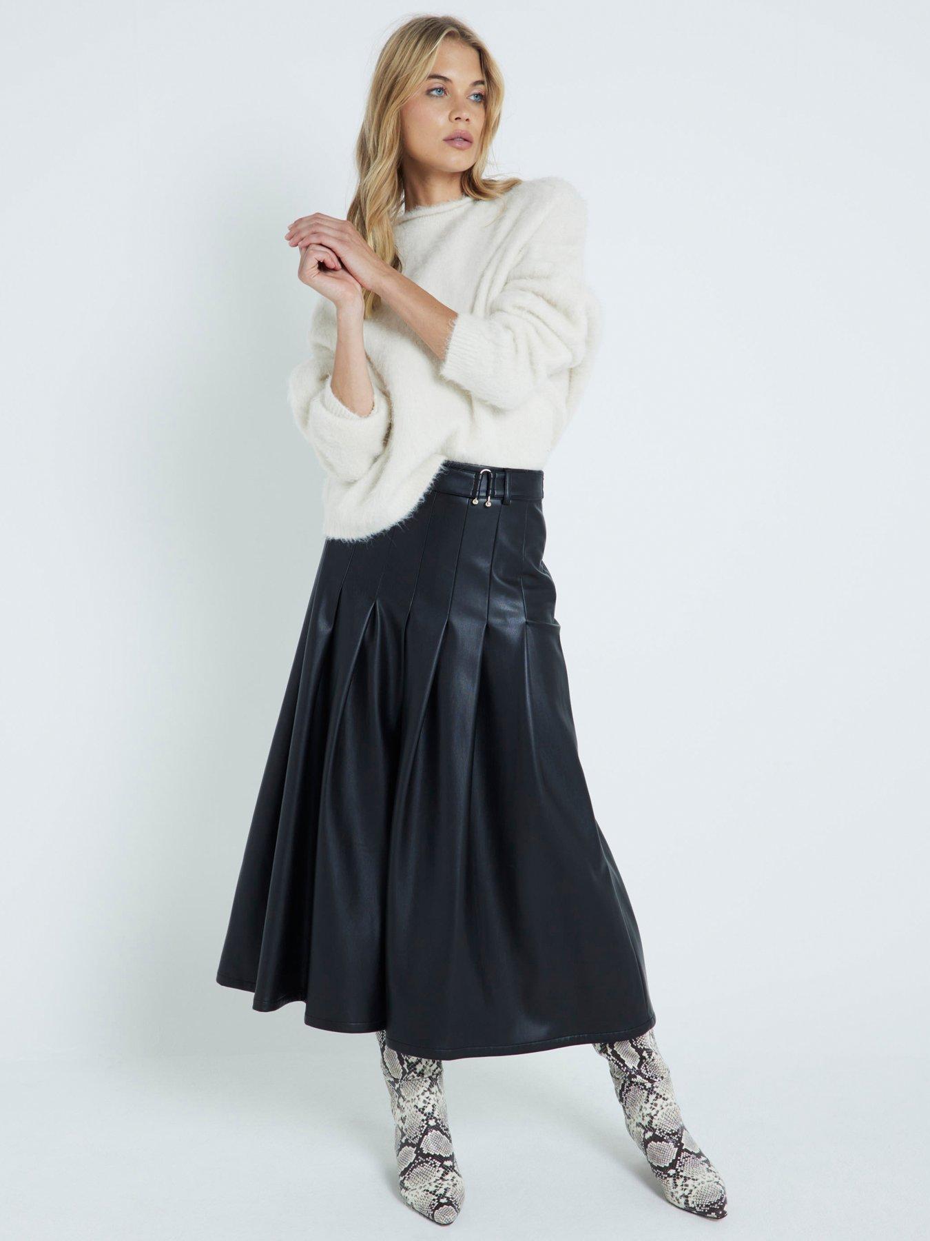 river-island-pu-pleated-midi-skirt-black