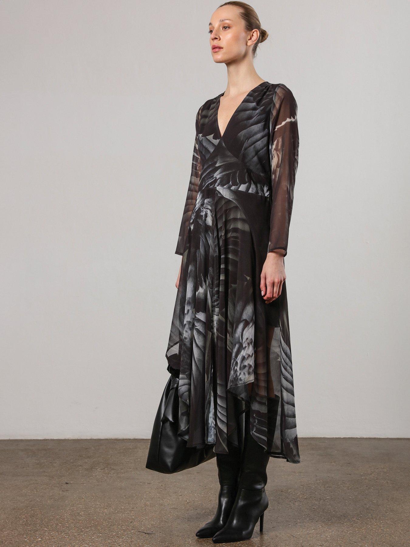 religion-infinity-long-sleeve-midi-dress-with-handkerchief-hem-in-hand-painted-printsdetail