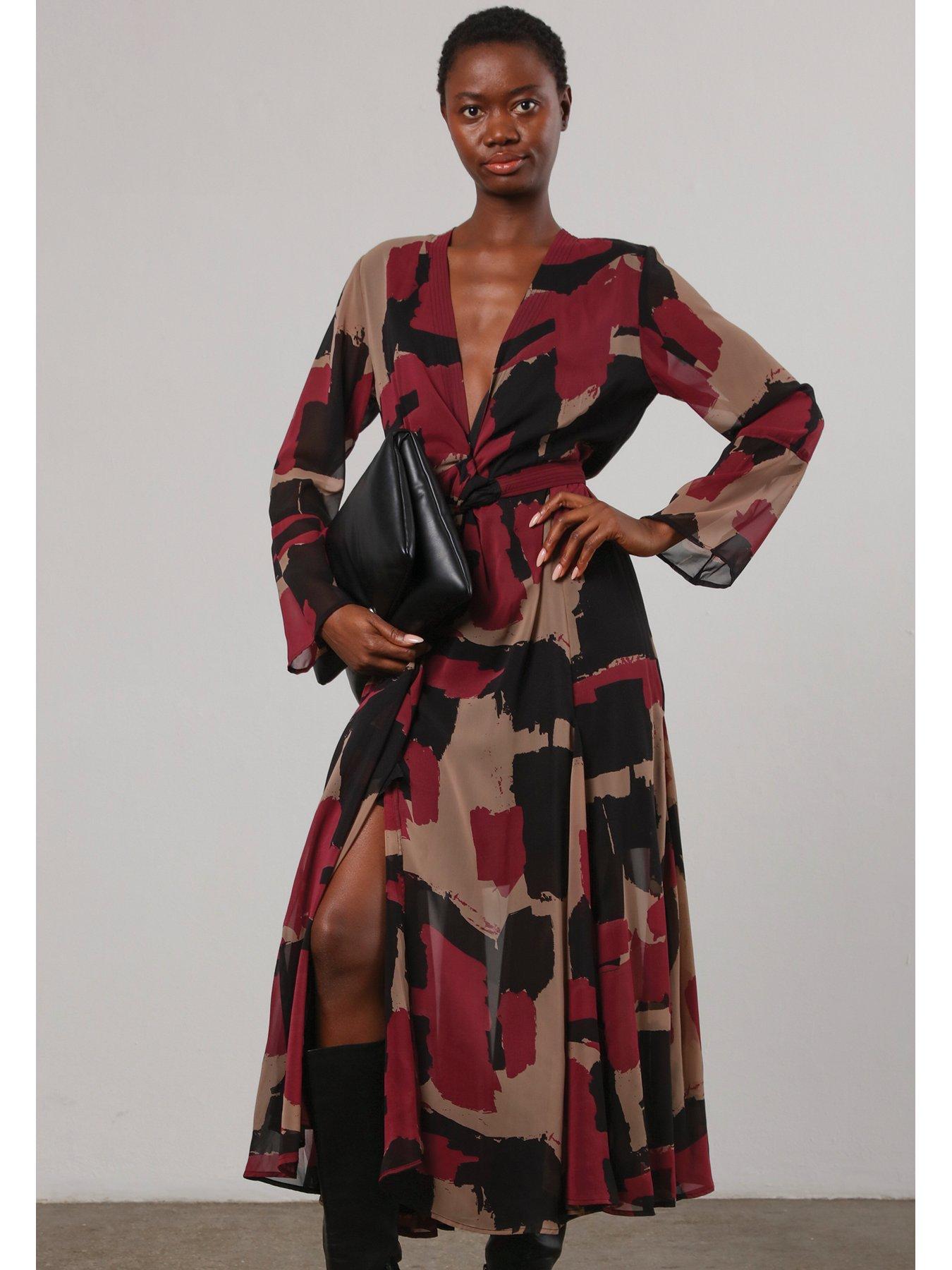 Image 3 of 5 of Religion Flash Maxi Dress With Multi Tying Wrap Options
