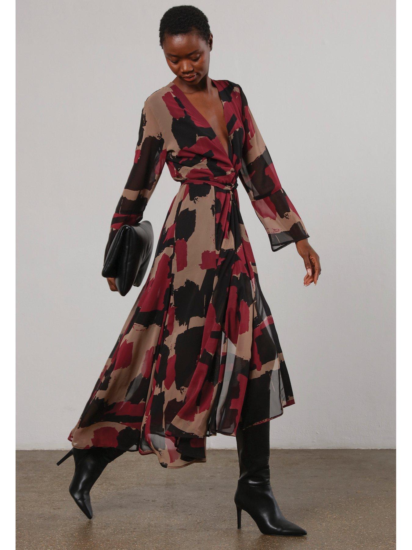 Image 5 of 5 of Religion Flash Maxi Dress With Multi Tying Wrap Options