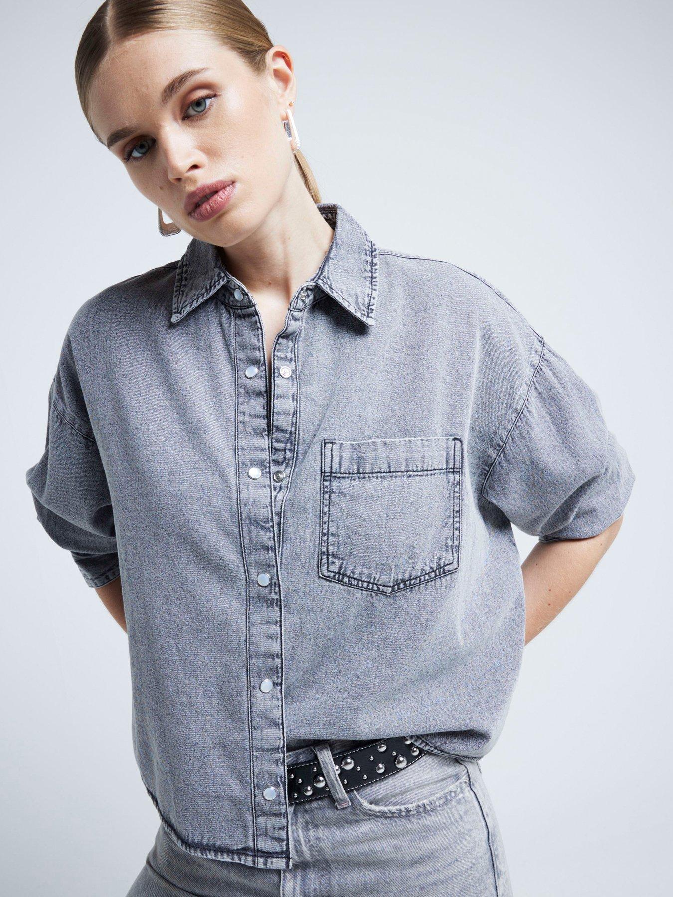 river-island-chopped-denim-shirt-dark-grey