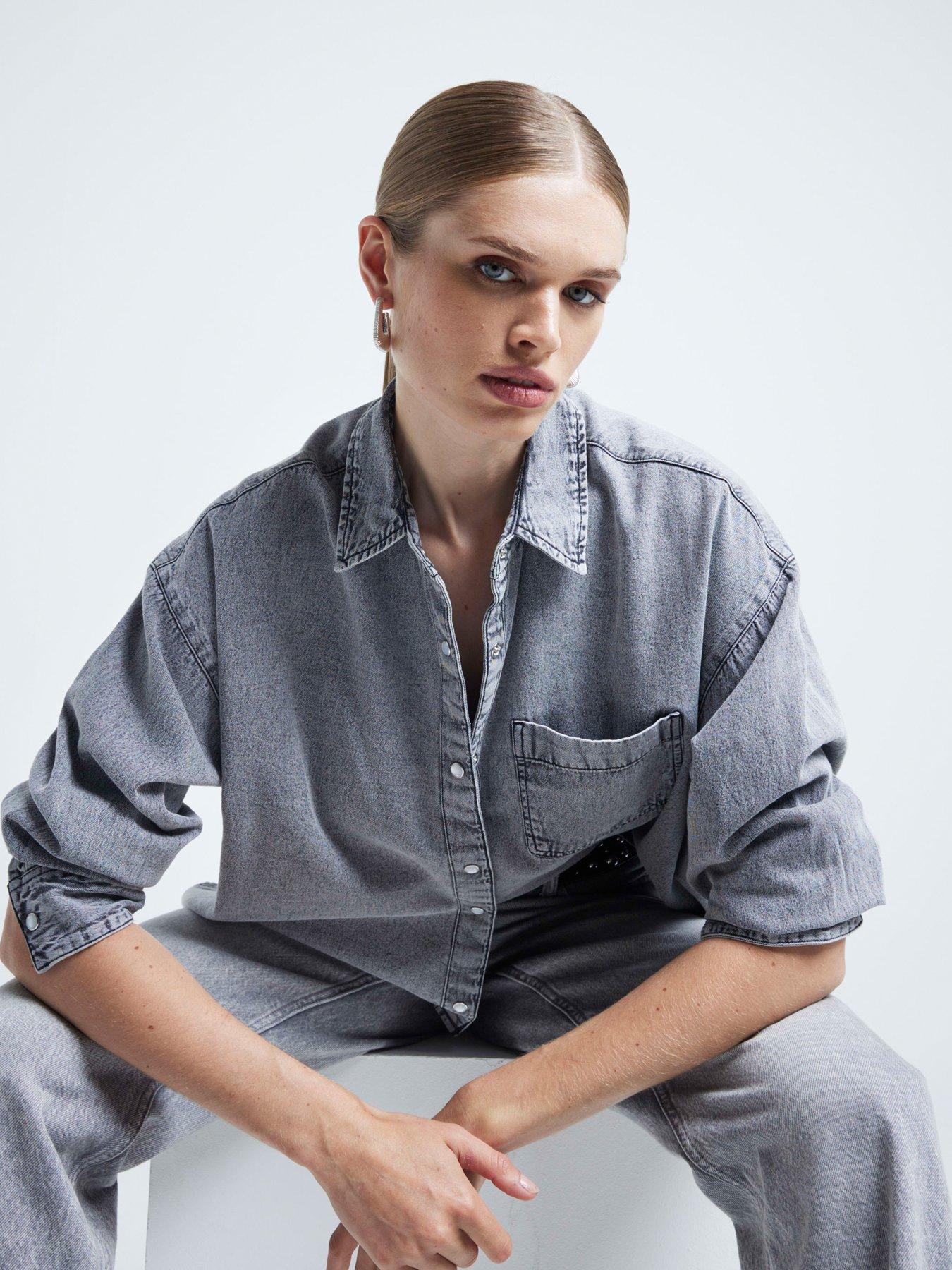 river-island-chopped-denim-shirt-dark-greystillFront