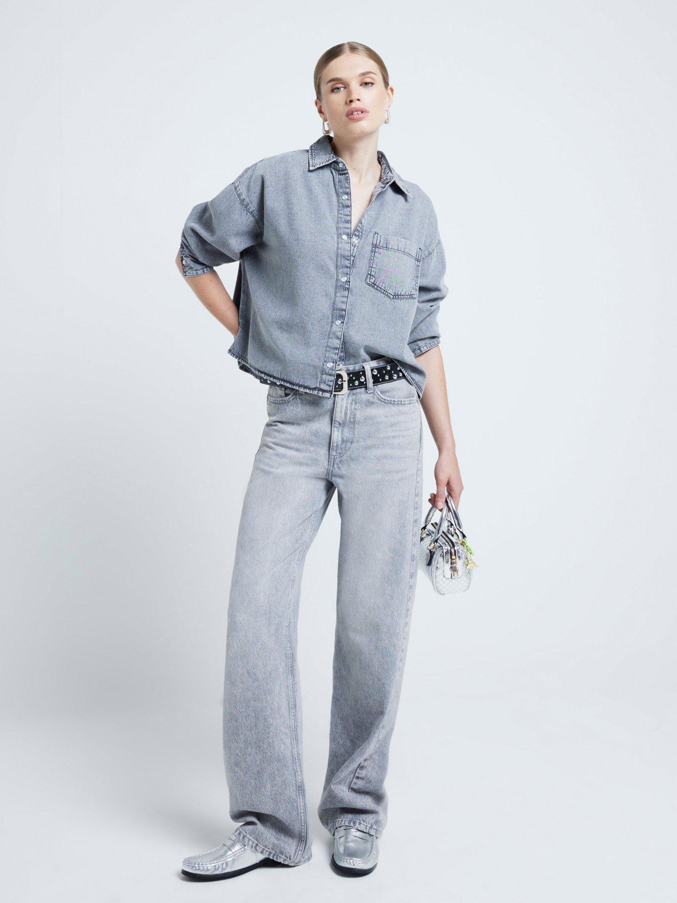 river-island-chopped-denim-shirt-dark-greyback