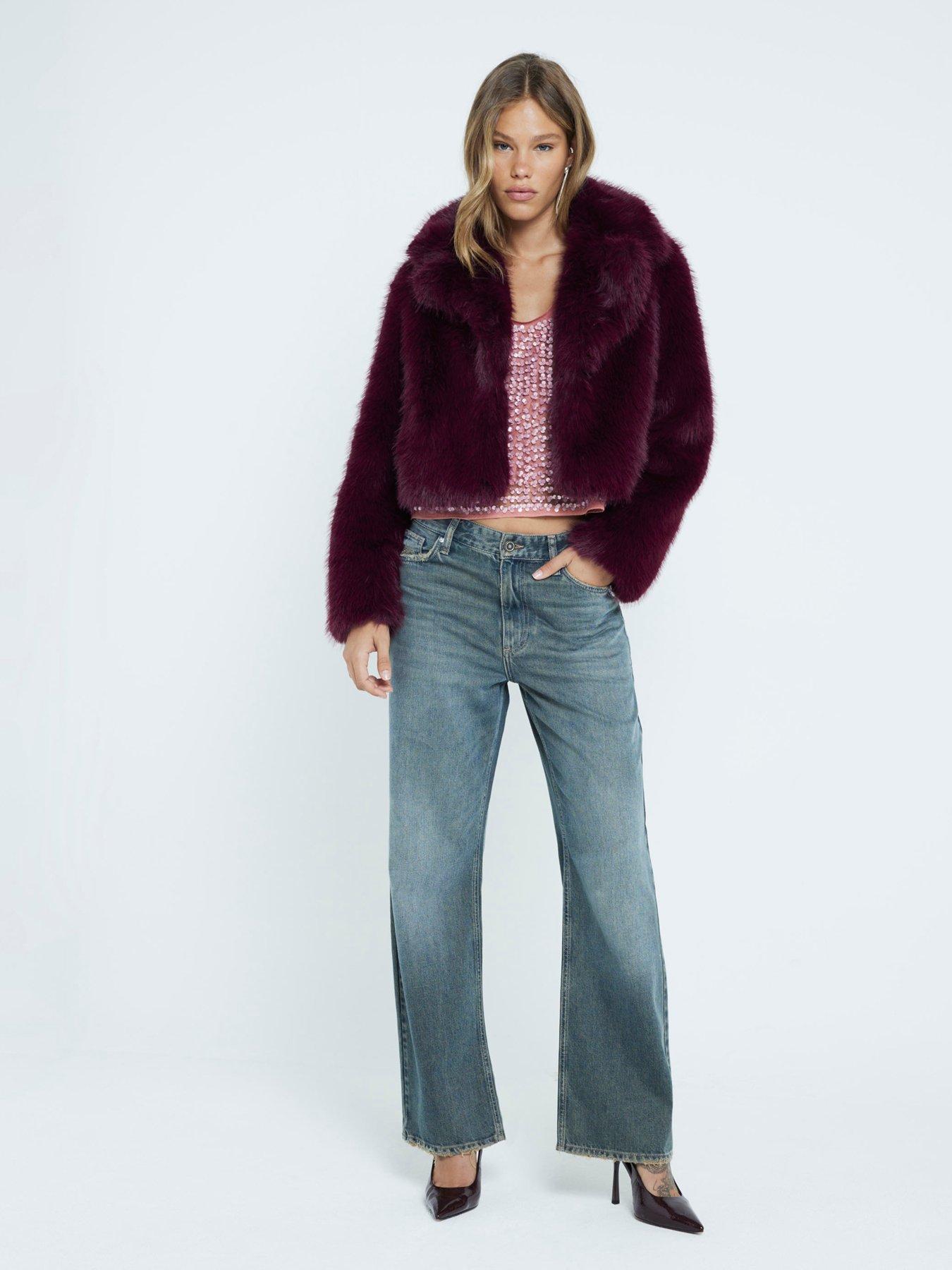 river-island-short-plush-faux-fur-jacket-dark-redback