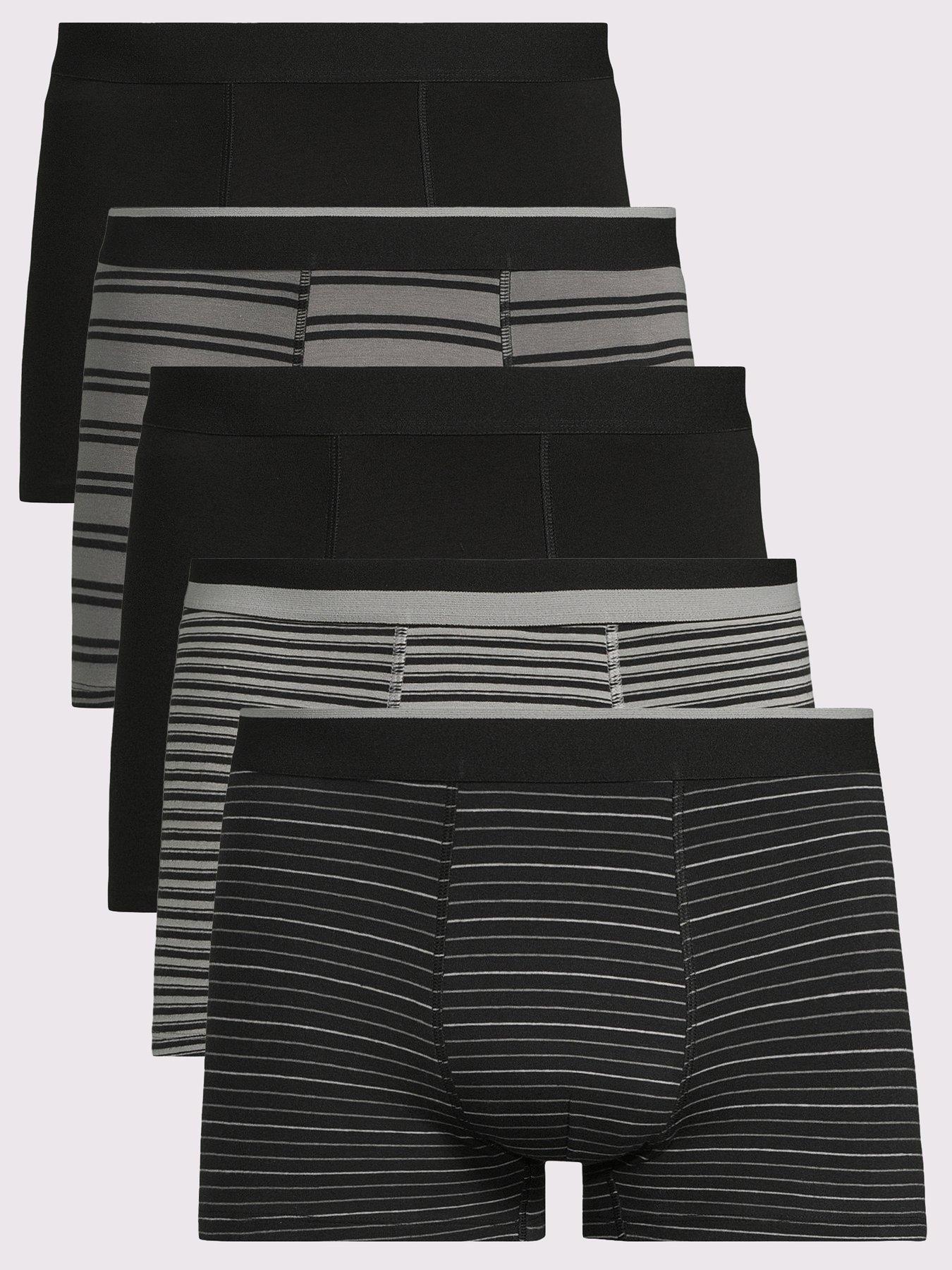 Image of Everyday 5 Pack Stripe Trunk - Black