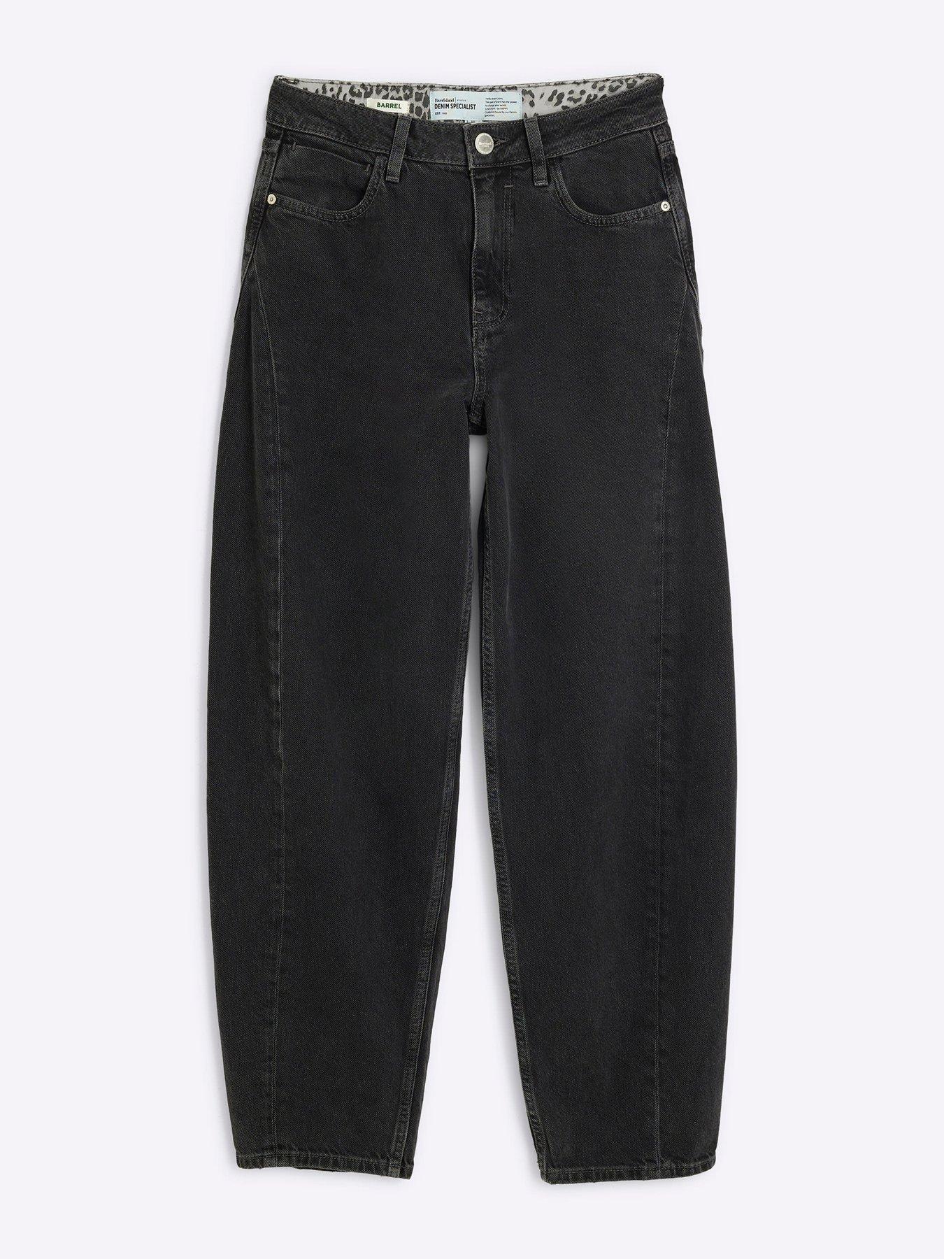 river-island-oversized-seam-detailed-barrel-leg-jeans-blackdetail