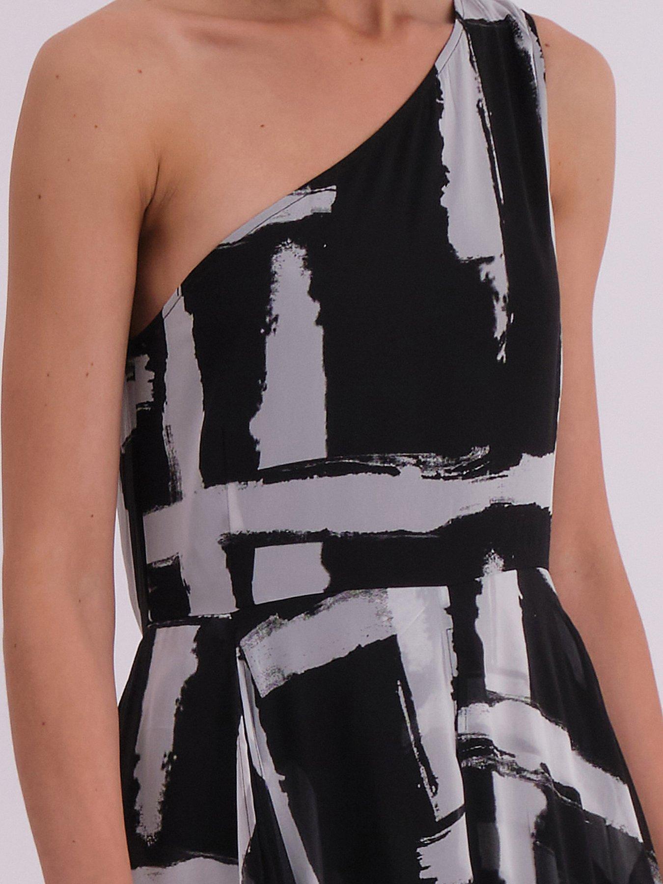Image 4 of 5 of Religion Knitted Abstract Bandeau Maxi Dress - Black