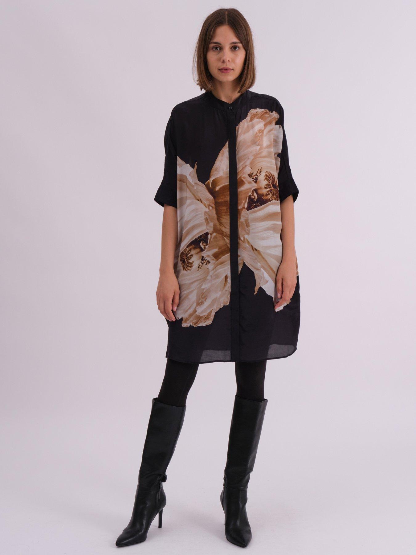 religion-twist-oversized-tunic-dress-with-large-floral-placement-print