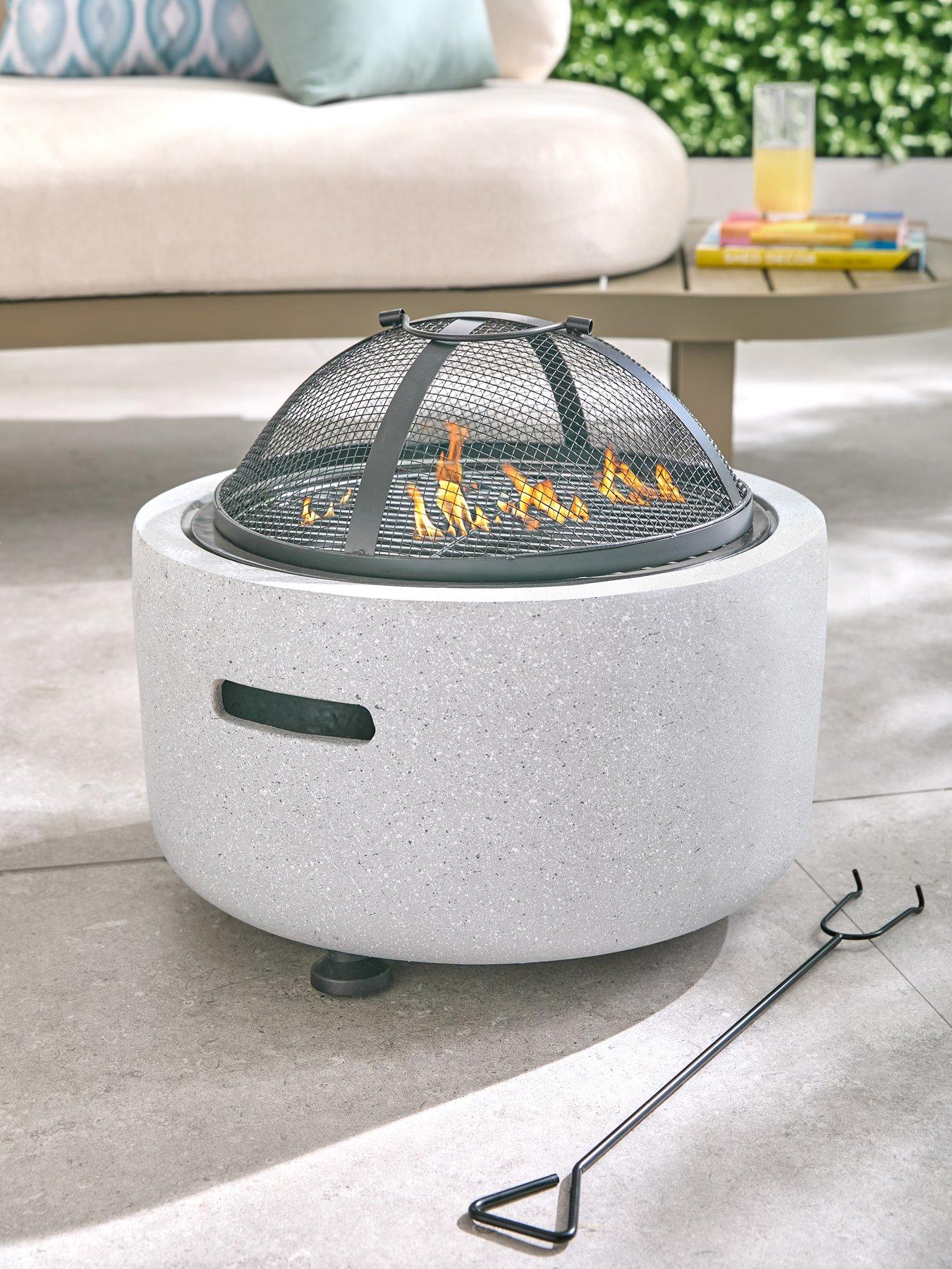 Very Home Clay Effect MGO Fire Pit 45cm