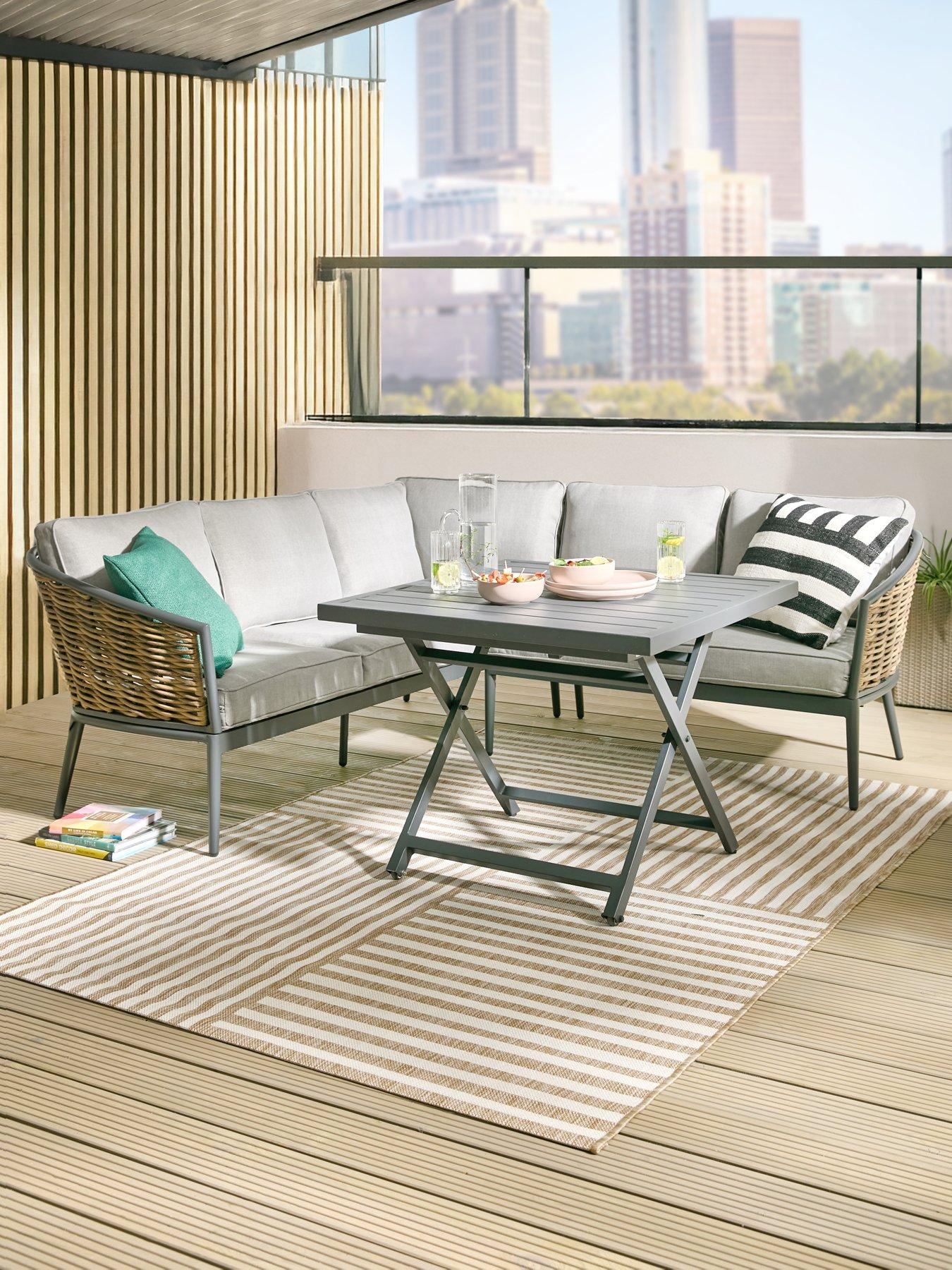 undefined Luxe Corner Set With lift Up Dining Table