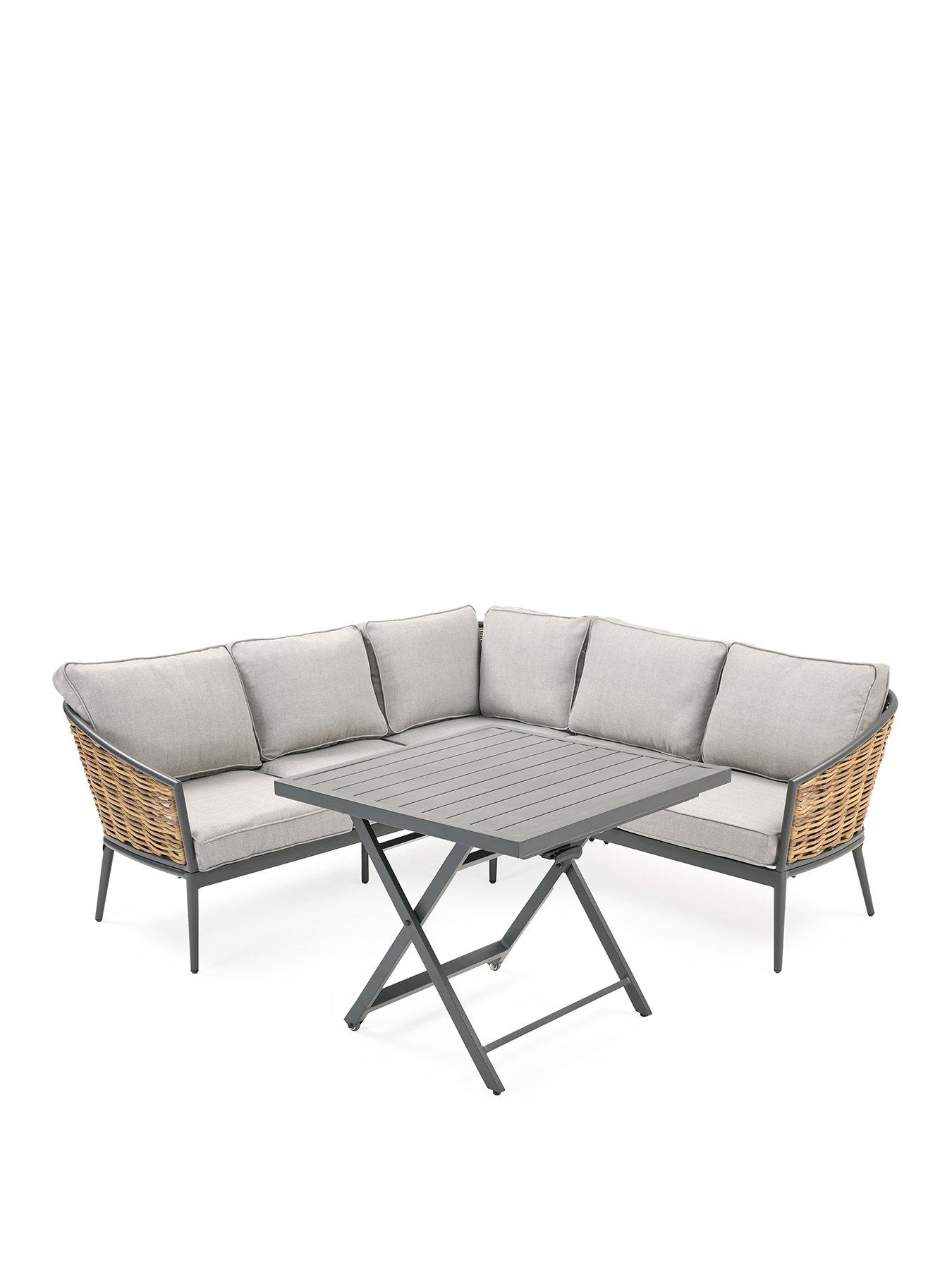 Image 3 of 6 of Very Home Luxe Corner Set With lift Up Dining Table