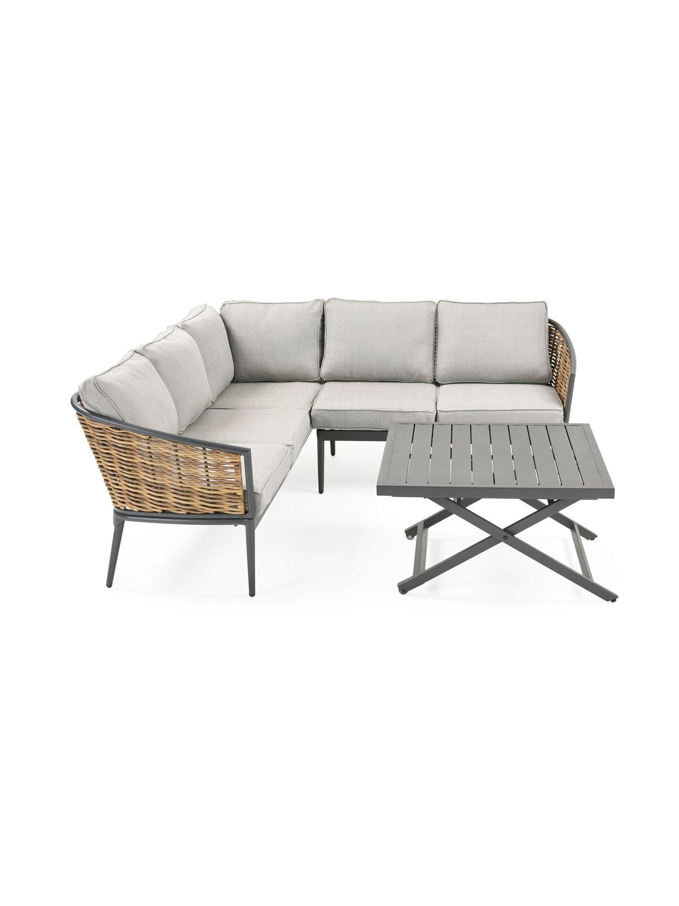 Image 4 of 6 of Very Home Luxe Corner Set With lift Up Dining Table