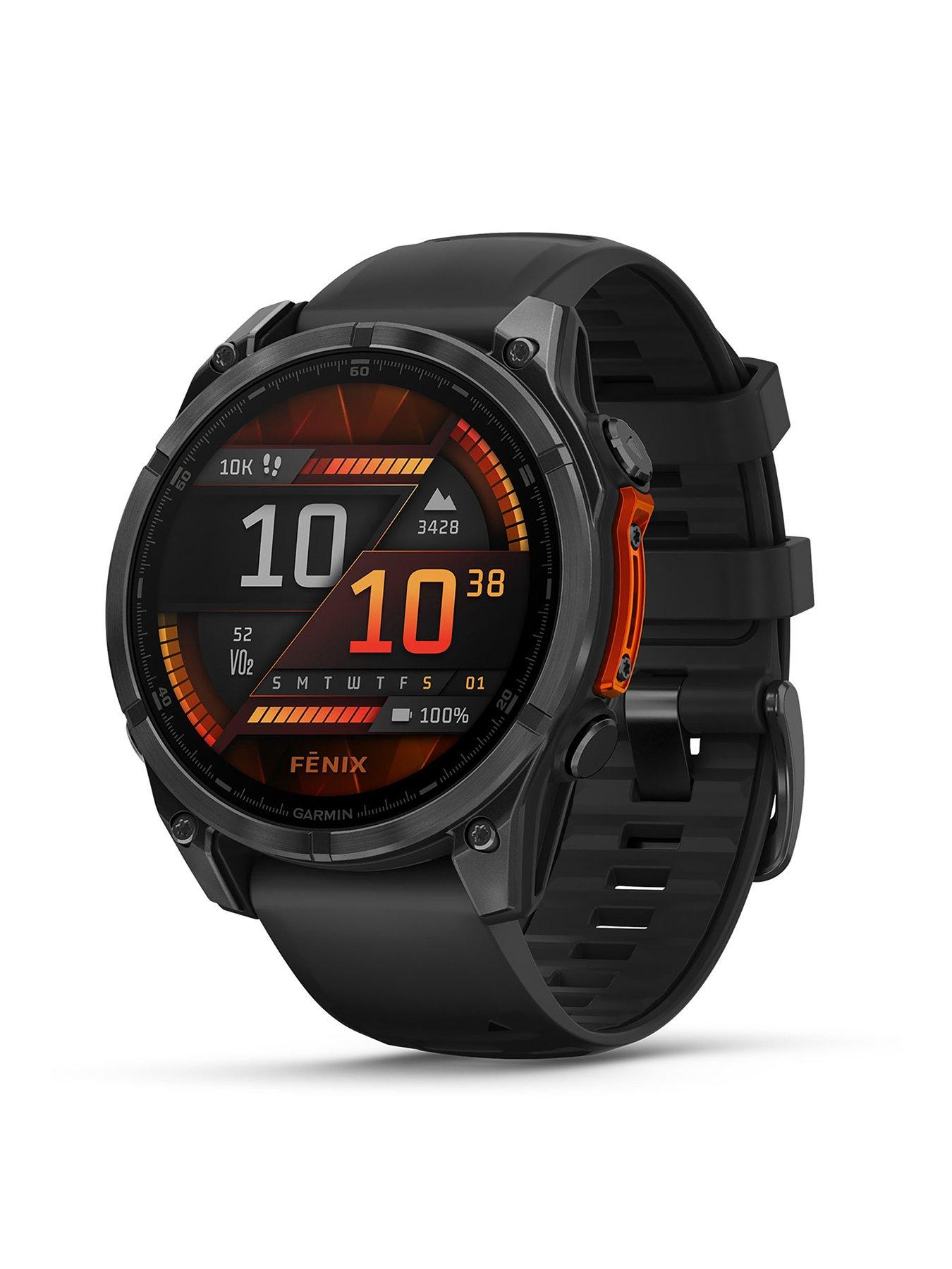 Garmin fenix 8 - 47 mm, AMOLED, Slate Grey with Black Silicone Band