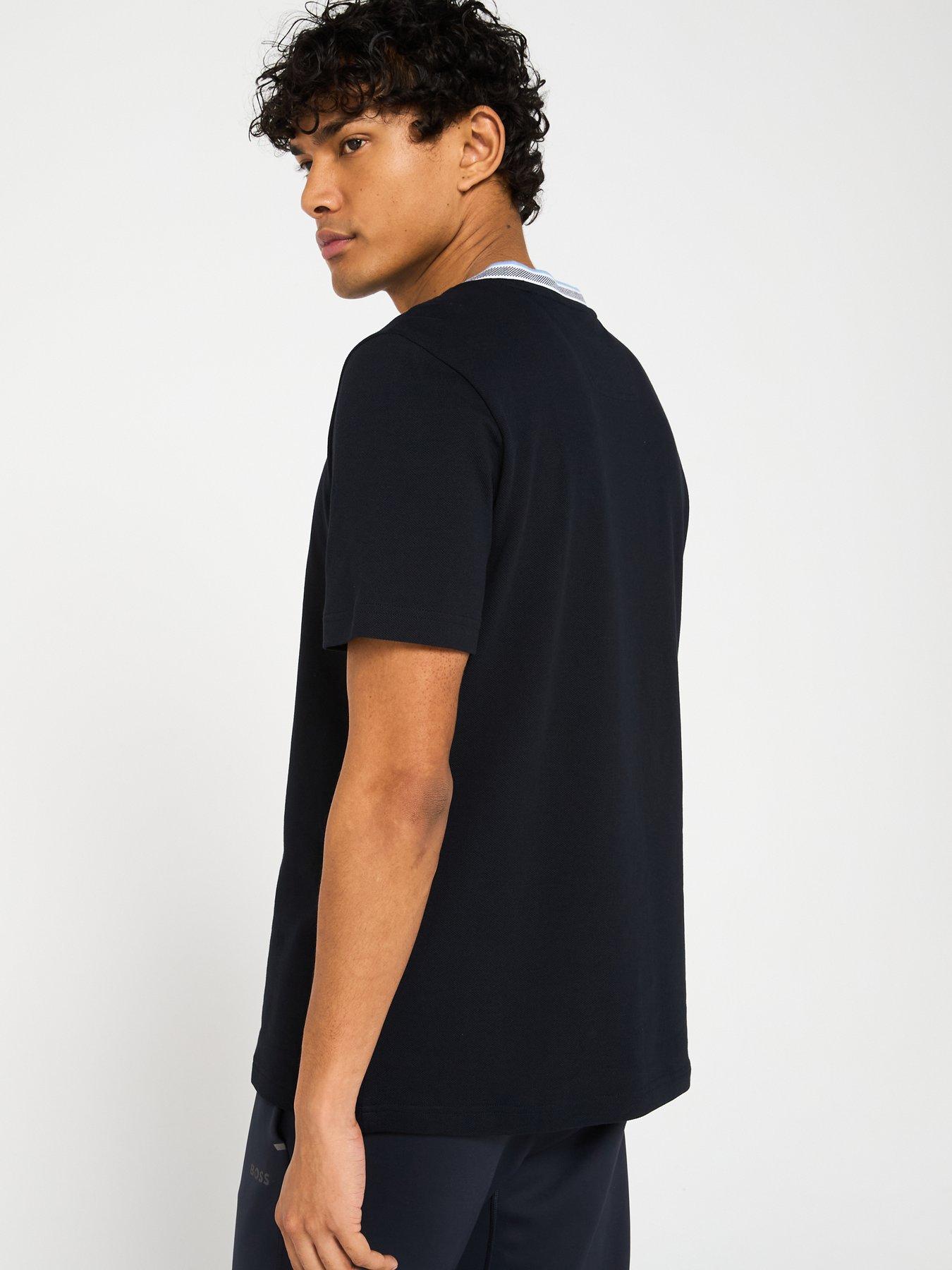 boss-taddy-regular-fit-trim-collar-t-shirt--navystillFront