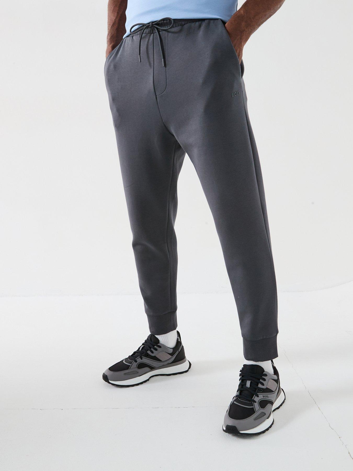Image 1 of 5 of BOSS Hadiko Regular Fit Cuff Joggers - Dark Grey