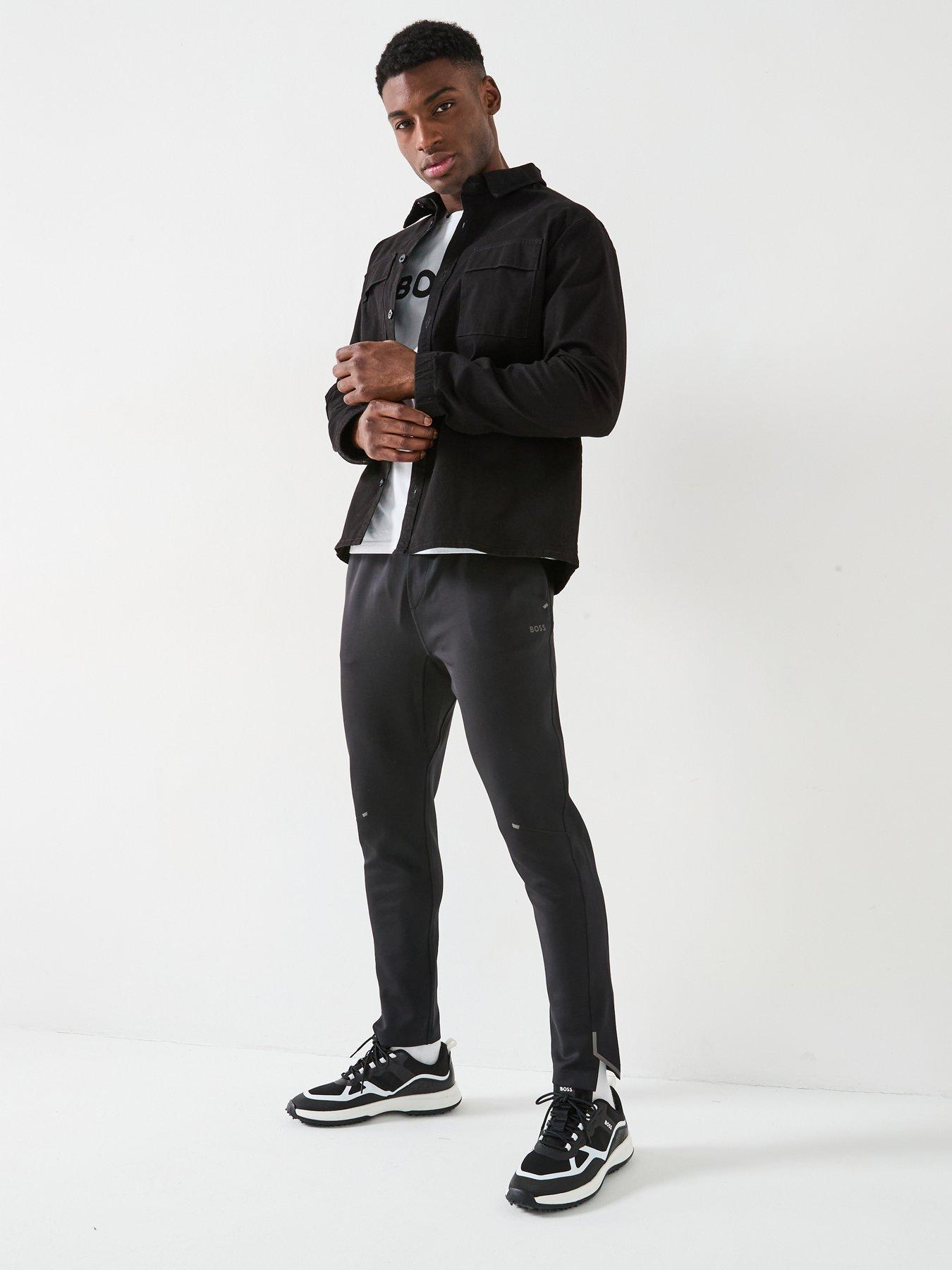 Image 3 of 6 of BOSS Hicon Active Stretch Tapered Joggers- Black