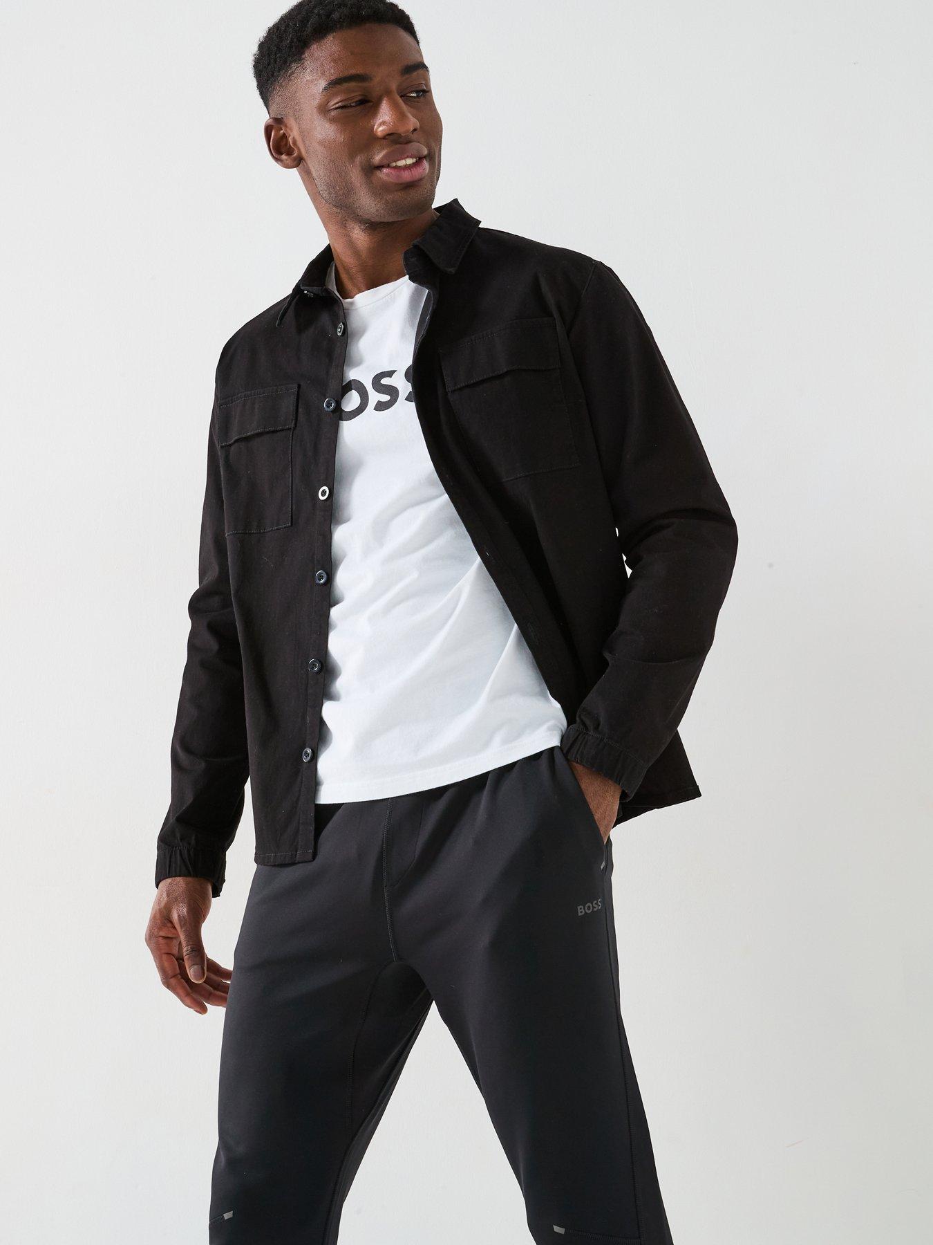 Image 4 of 6 of BOSS Hicon Active Stretch Tapered Joggers- Black
