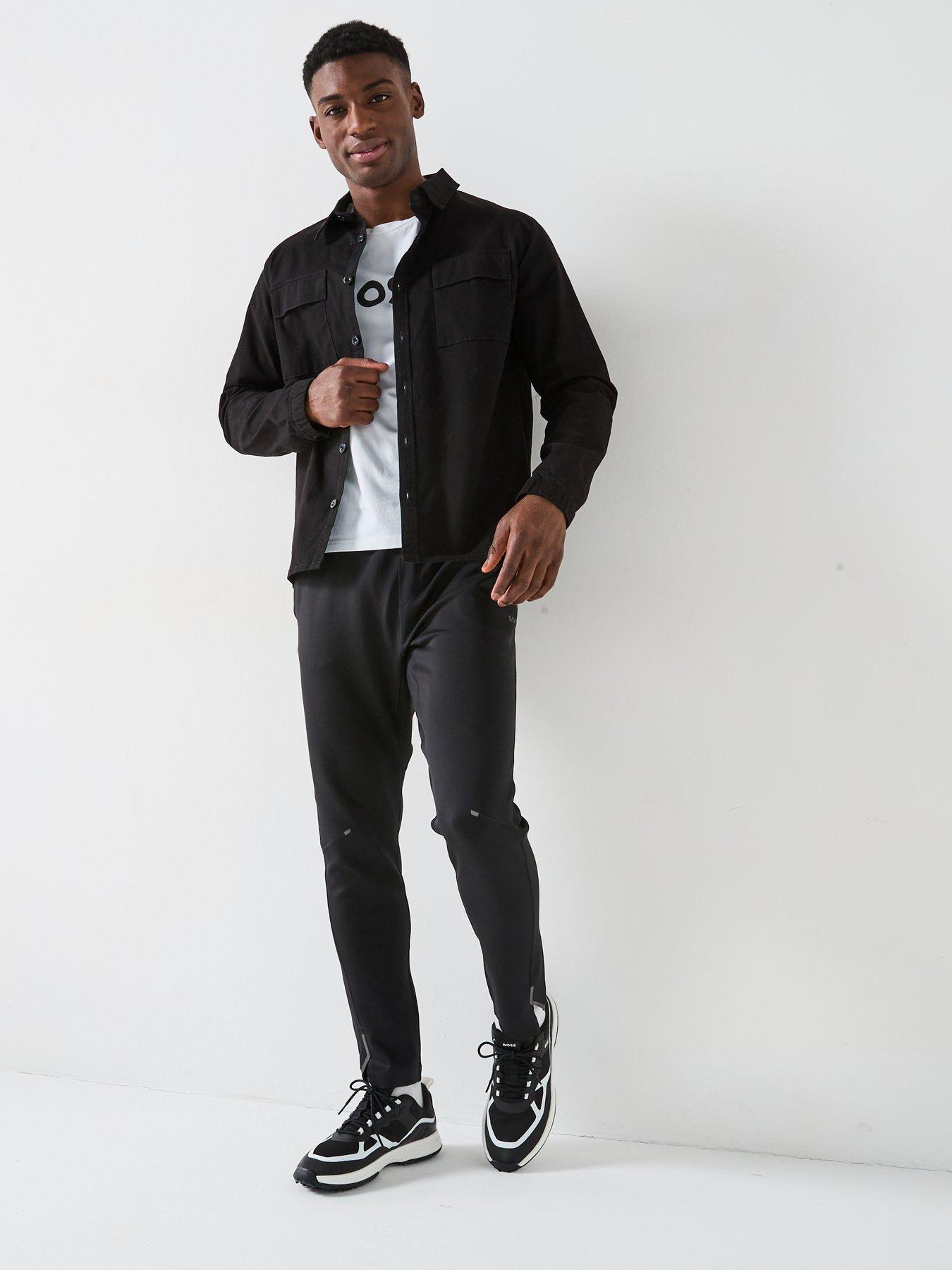 Image 5 of 6 of BOSS Hicon Active Stretch Tapered Joggers- Black