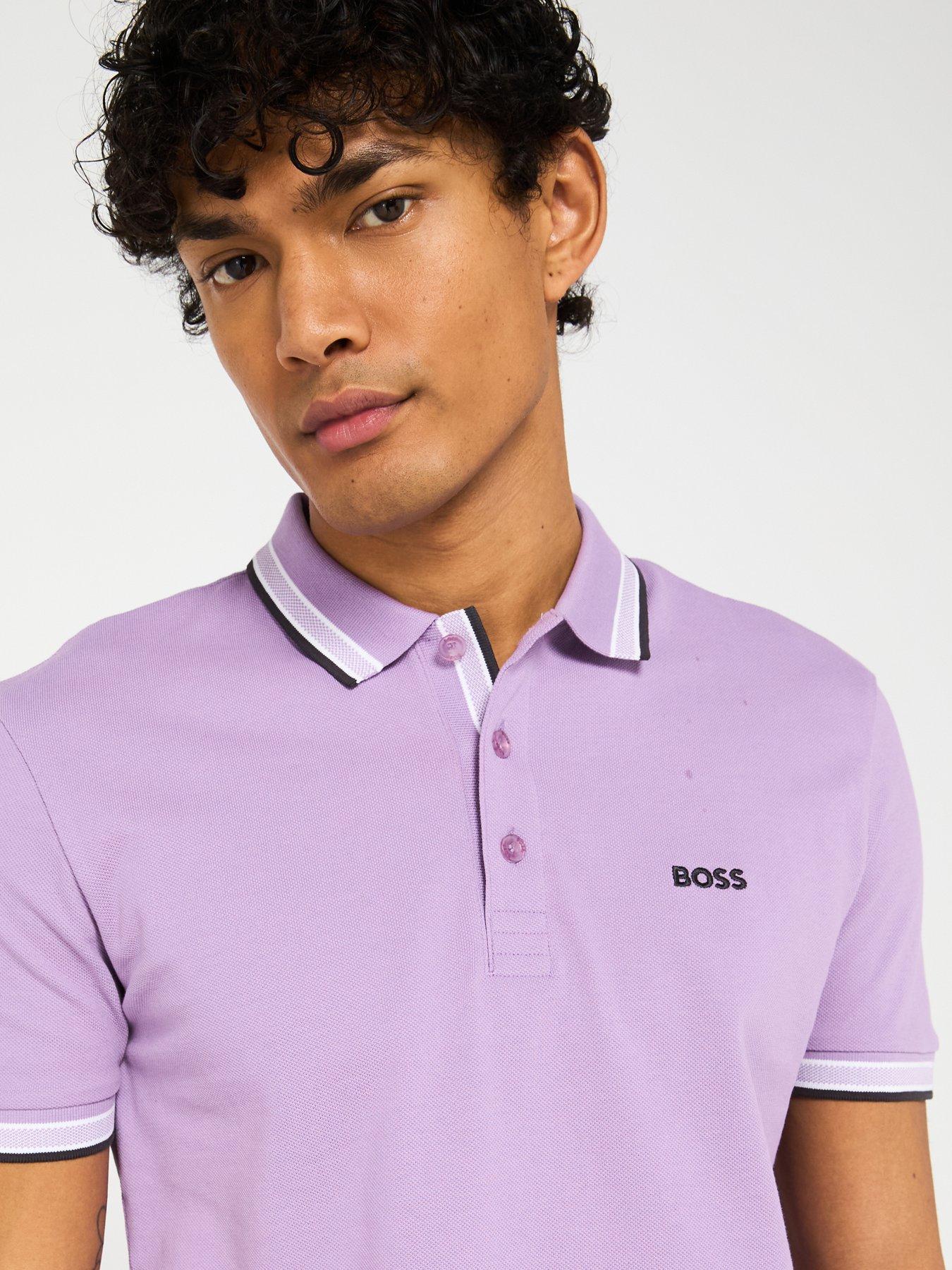 boss-paddy-regular-fit-tipped-polo-shirt-light-purpleoutfit