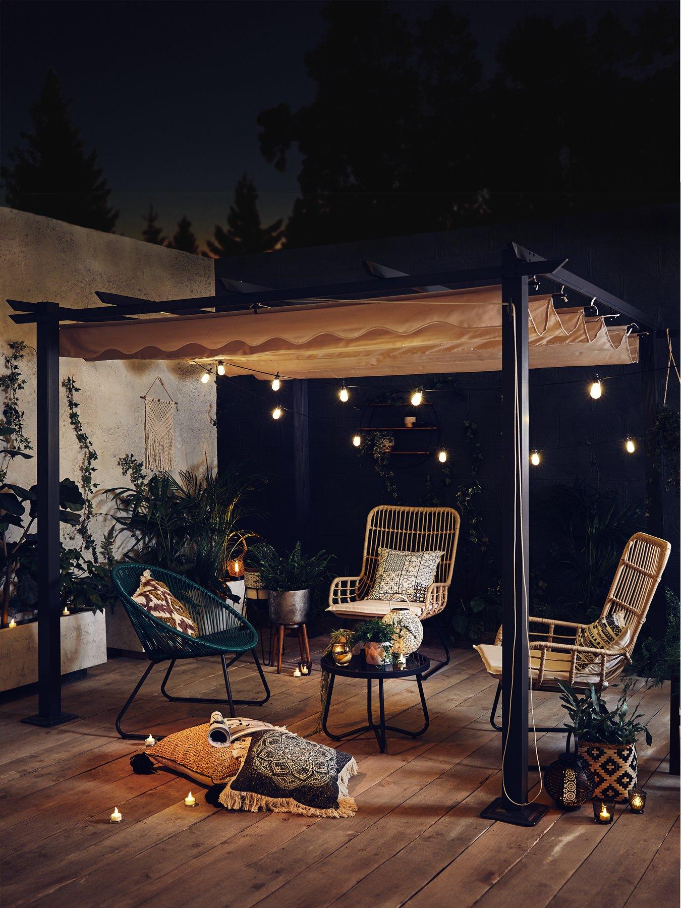 Image 1 of 5 of The Very Collection Aluminium 3 X 3M Gazebo With Adjustable Canopy