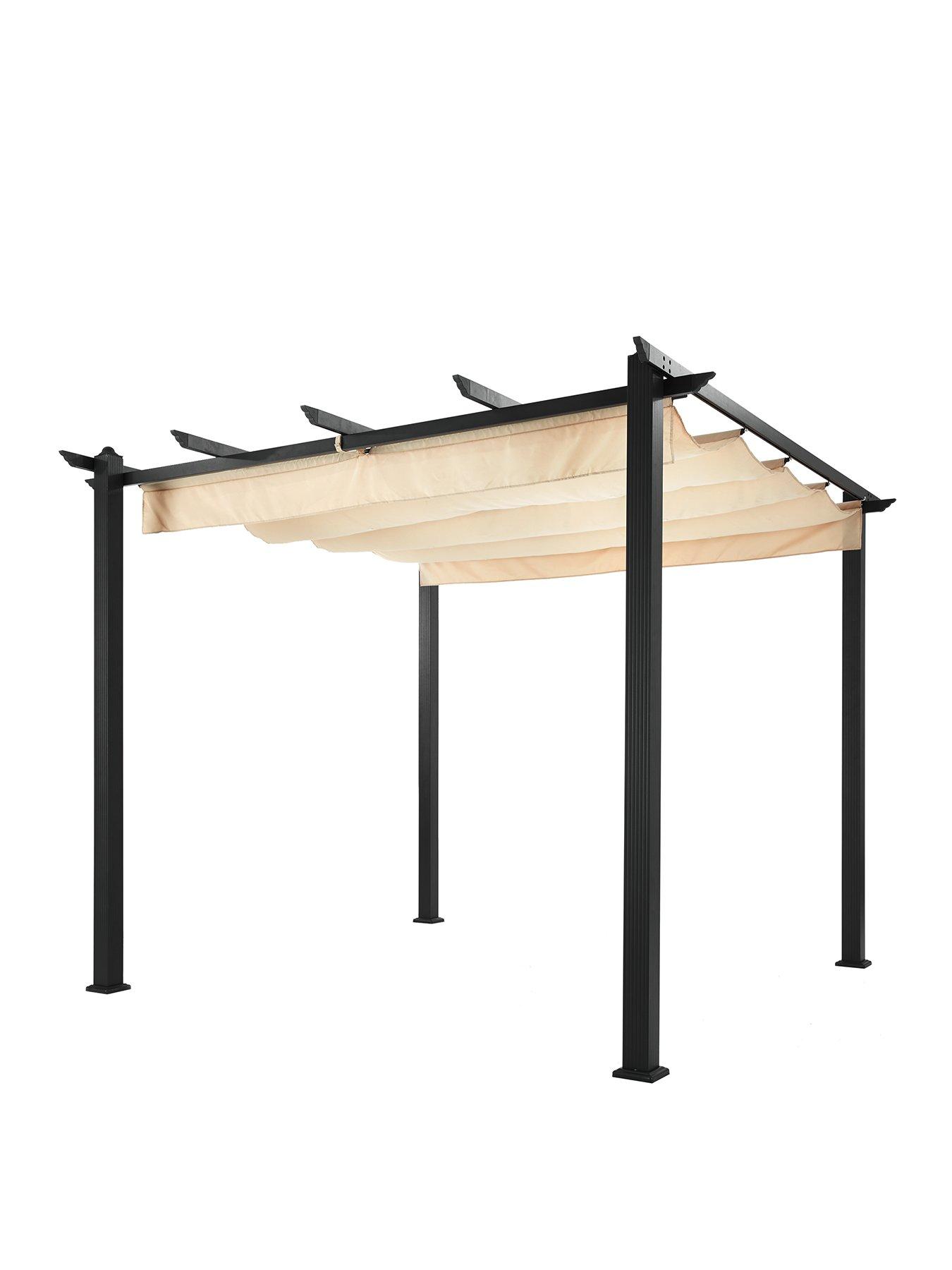 the-very-collection-aluminium-3-x-3m-gazebo-with-adjustable-canopyback