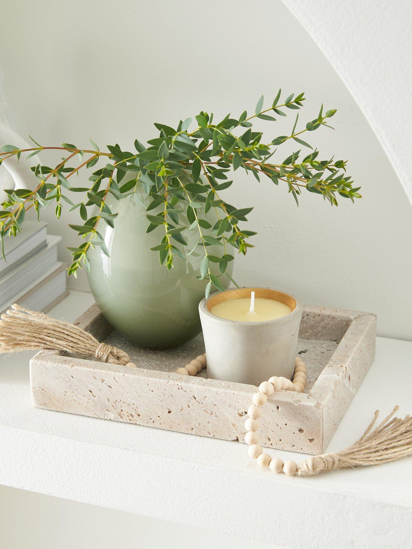 undefined Travetine Small Tray - 20cm