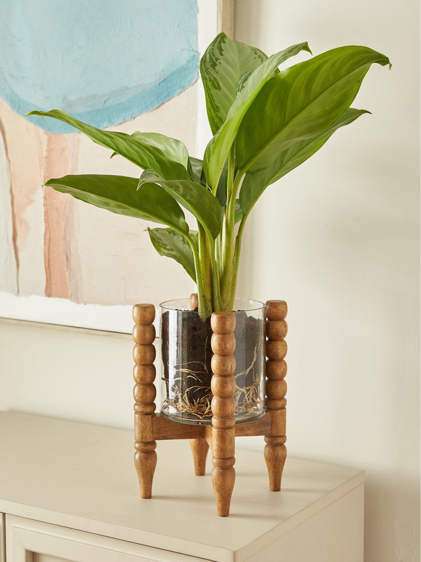 the-very-collection-rustic-harmony-bobbin-stand-with-glassnbspplanter