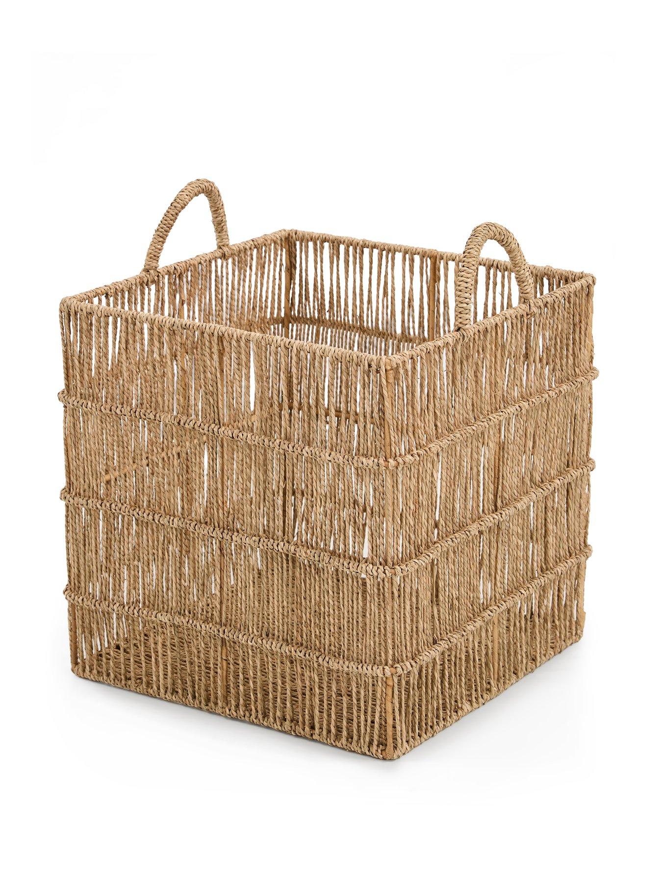 Image 3 of 6 of Very Home Coastal  Square Basket Large