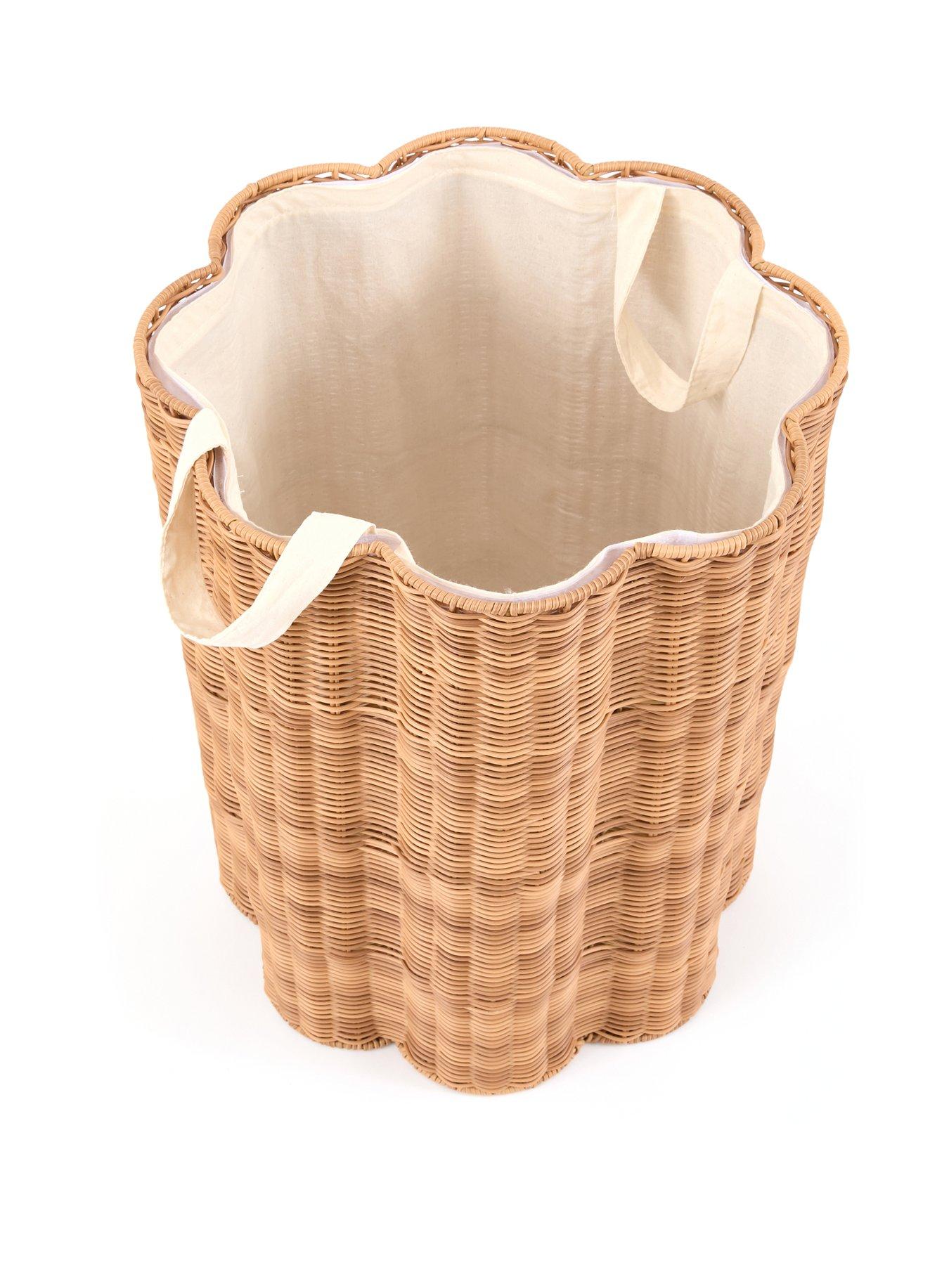 Image 4 of 6 of The Very Collection Scalloped Laundry Basket