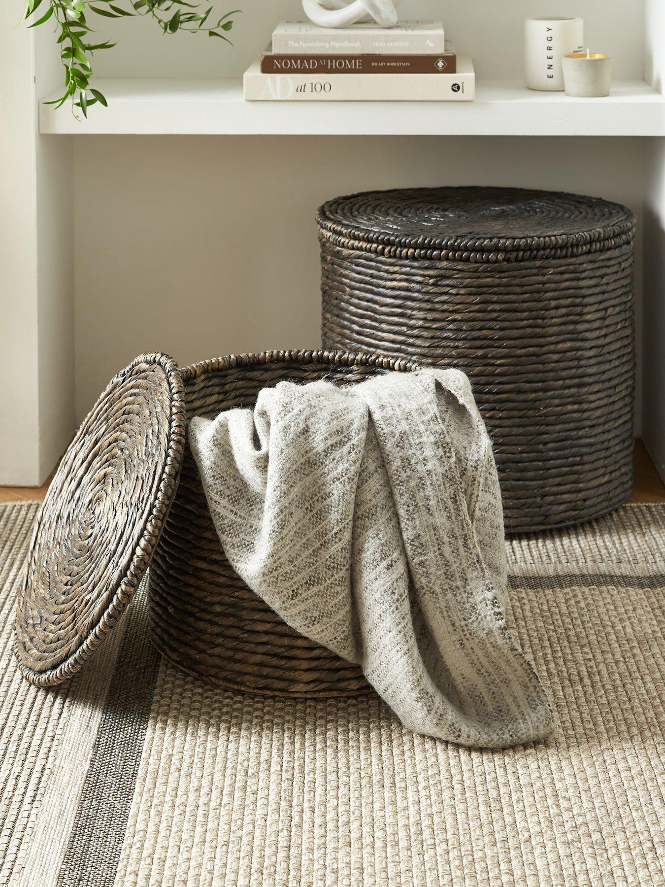 Image 1 of 4 of Michelle Keegan Home Set of 2 Round Storage Baskets