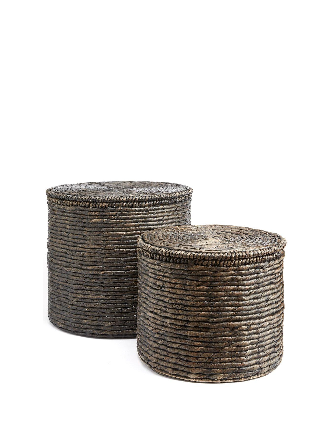 Image 2 of 4 of Michelle Keegan Home Set of 2 Round Storage Baskets