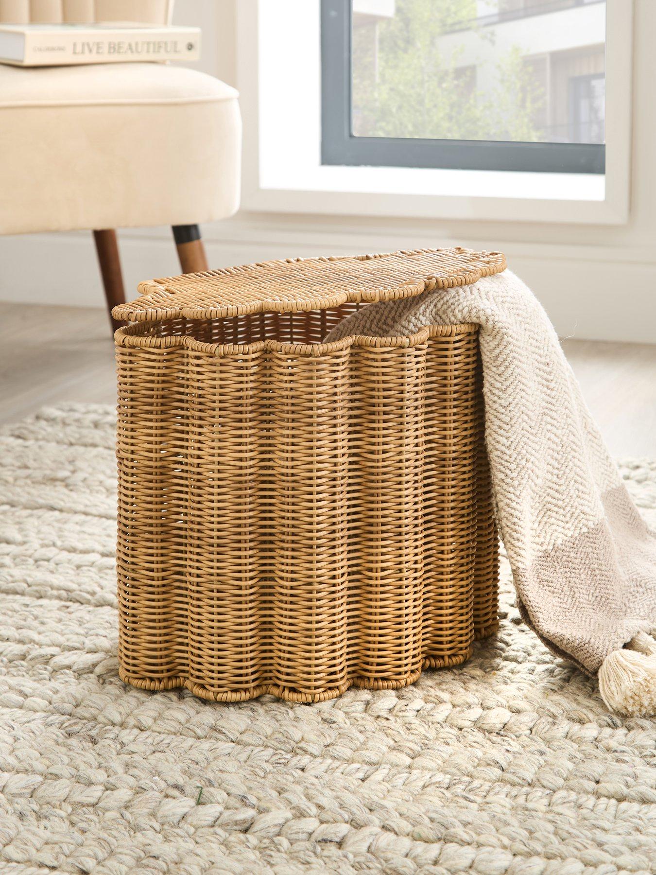 Image 1 of 6 of The Very Collection Scalloped Basket With Lid