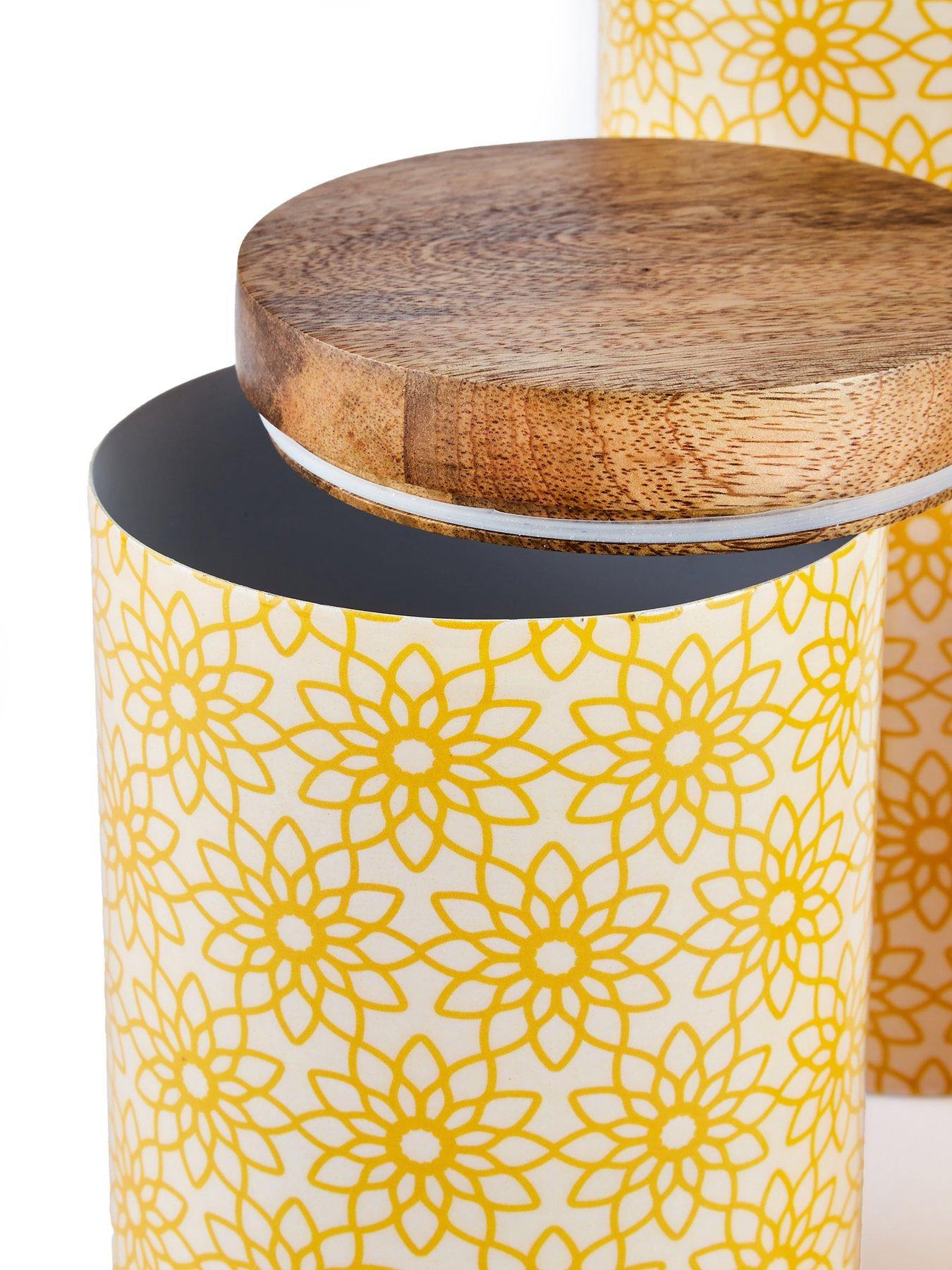 Image 5 of 5 of The Very Collection Set Of 3 Floral Canister