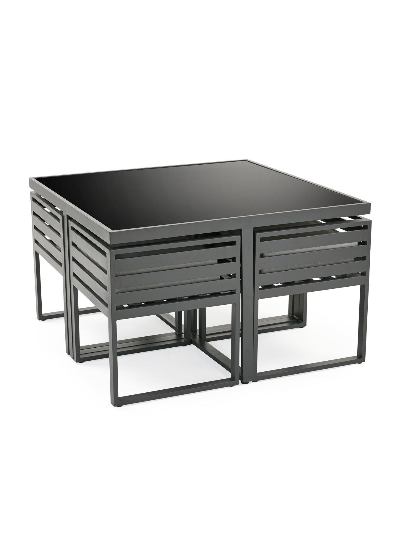 Image 4 of 8 of The Very Collection Cuba 4 Seater Cube Set