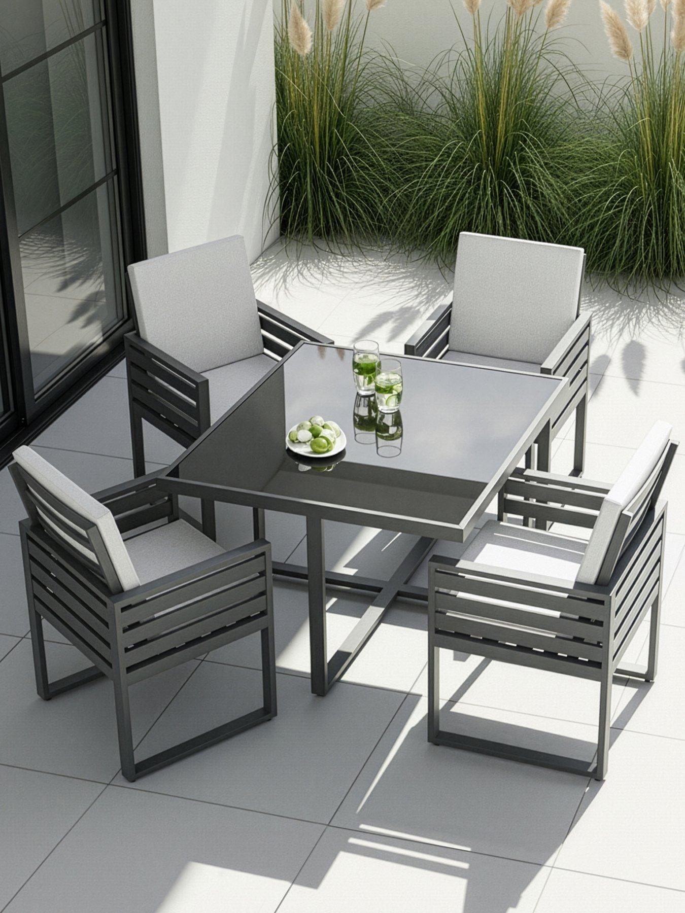 Image 7 of 8 of The Very Collection Cuba 4 Seater Cube Set
