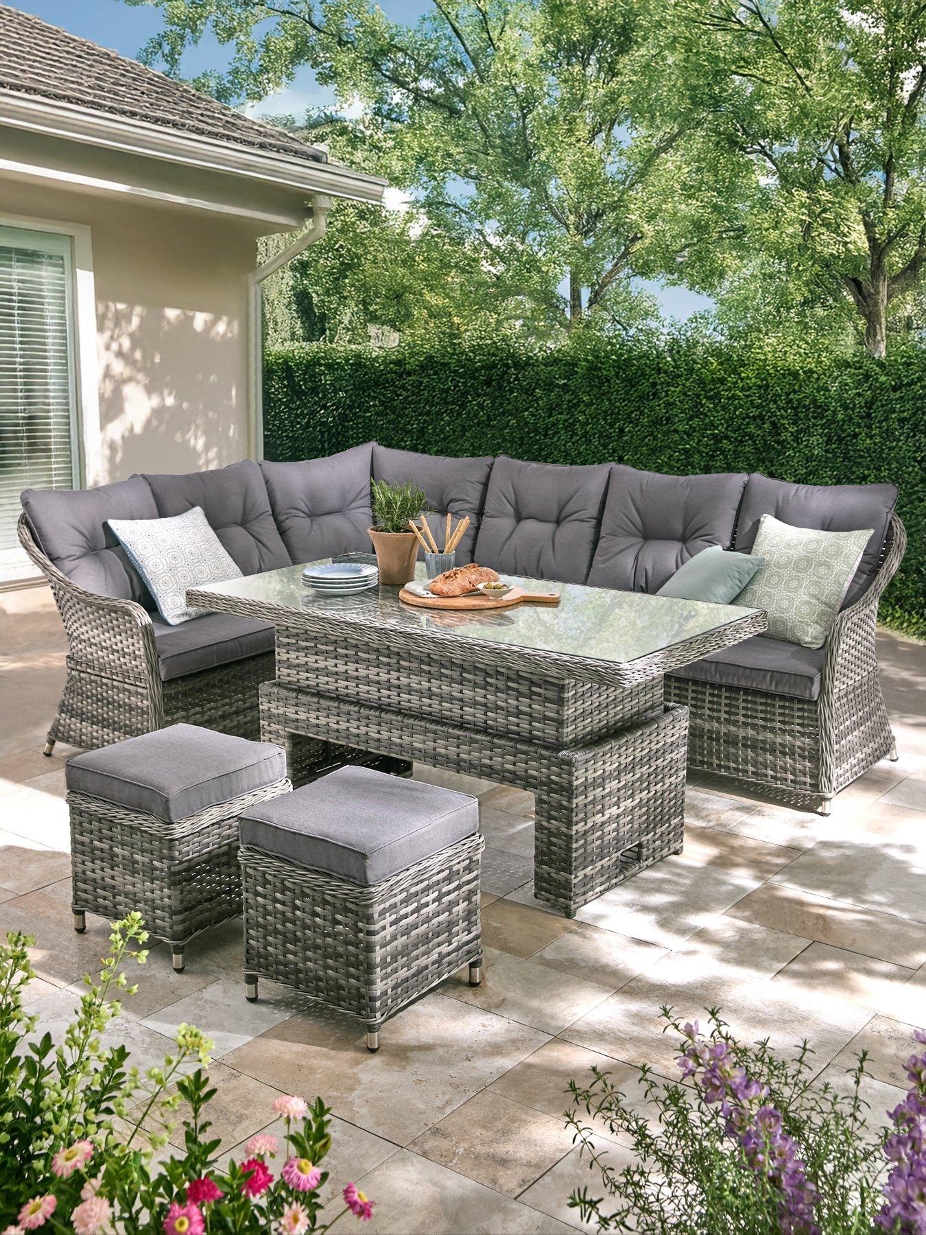 Image 1 of 6 of The Very Collection Florida Corner Set With Lift Up Table