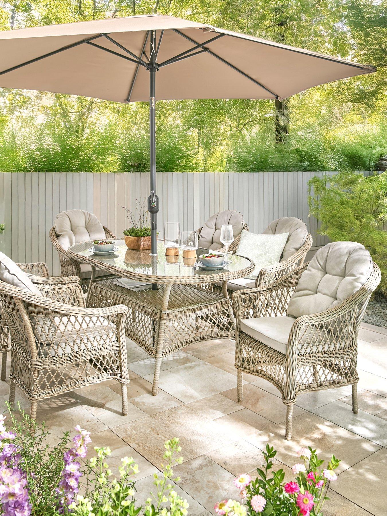 Image 1 of 7 of The Very Collection Venice 6 Seater Dining Set