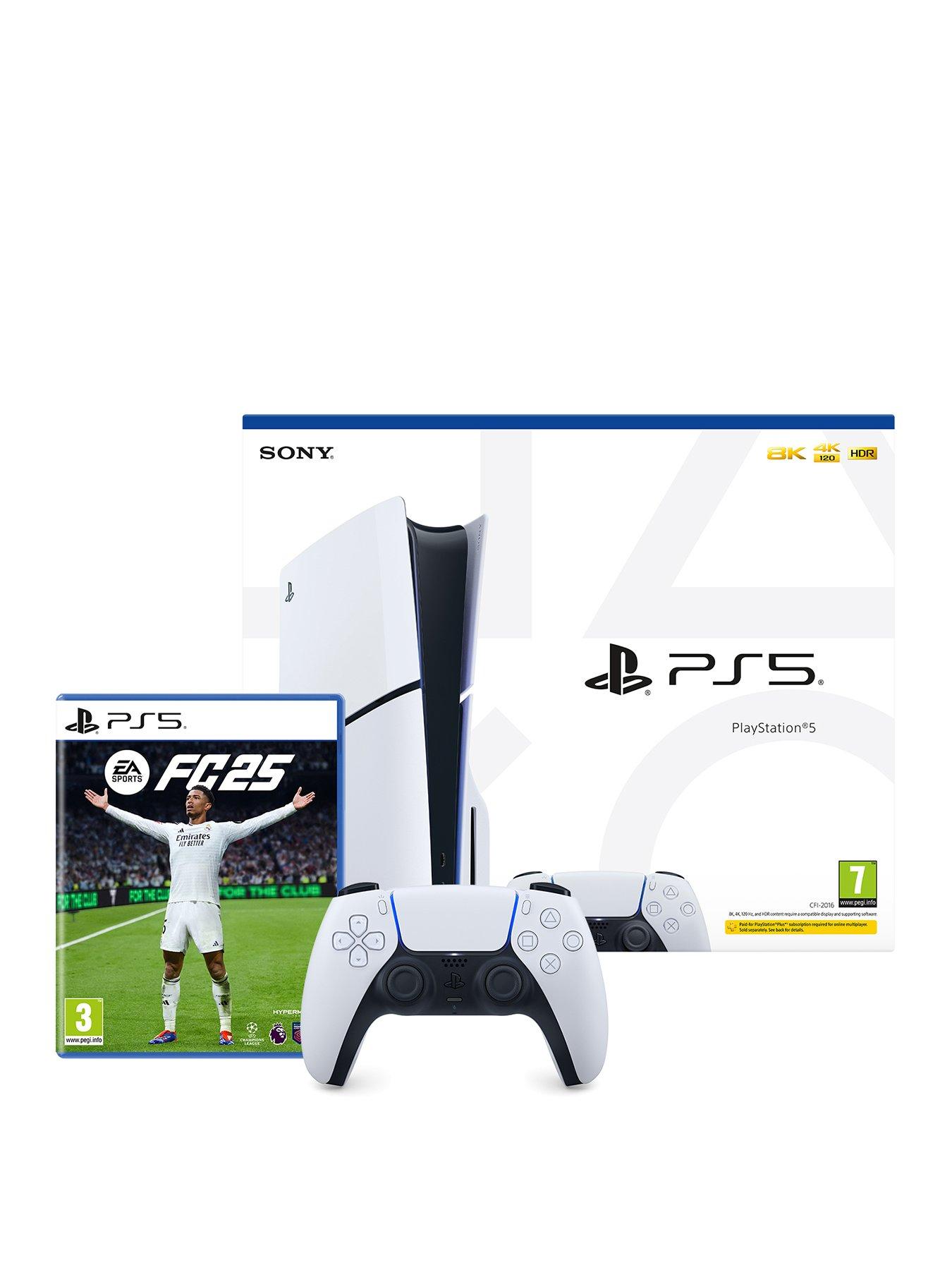 playstation-5-disc-consolenbspwith-ea-sports-fc-25-amp-additional-dualsense-wireless-controller-white