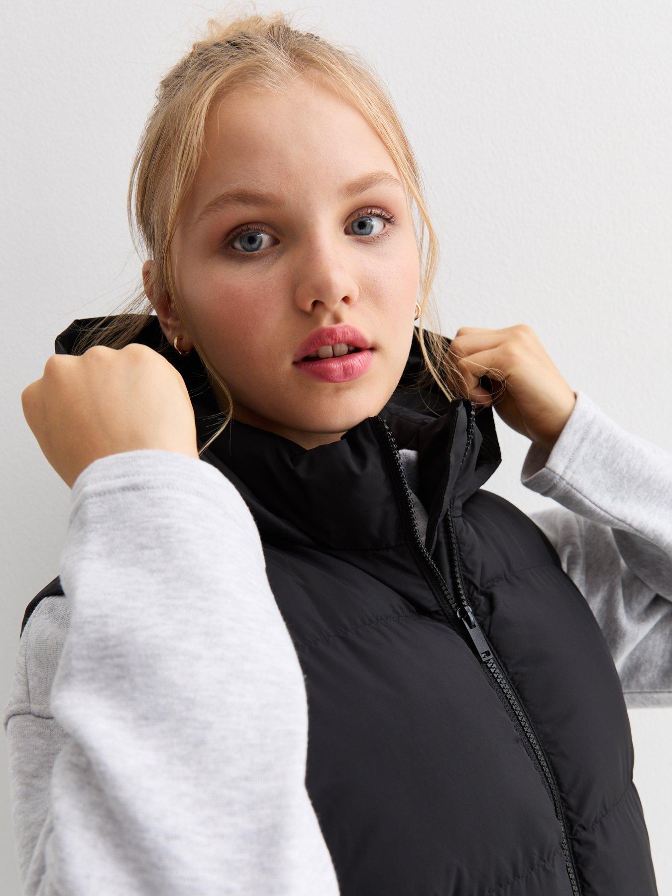 new-look-915-girls-black-hooded-padded-giletoutfit