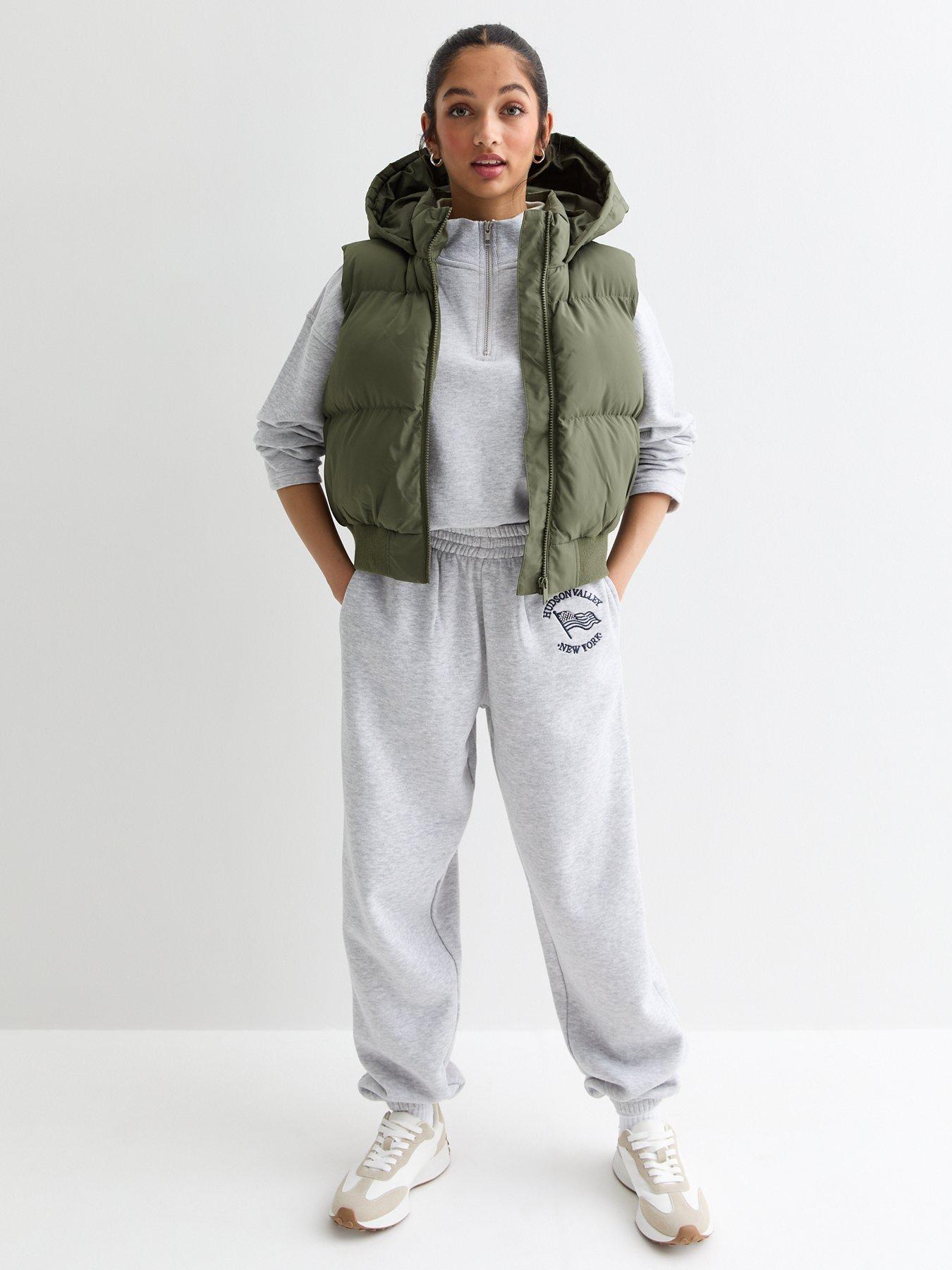 new-look-915-girls-khaki-hooded-padded-giletstillFront