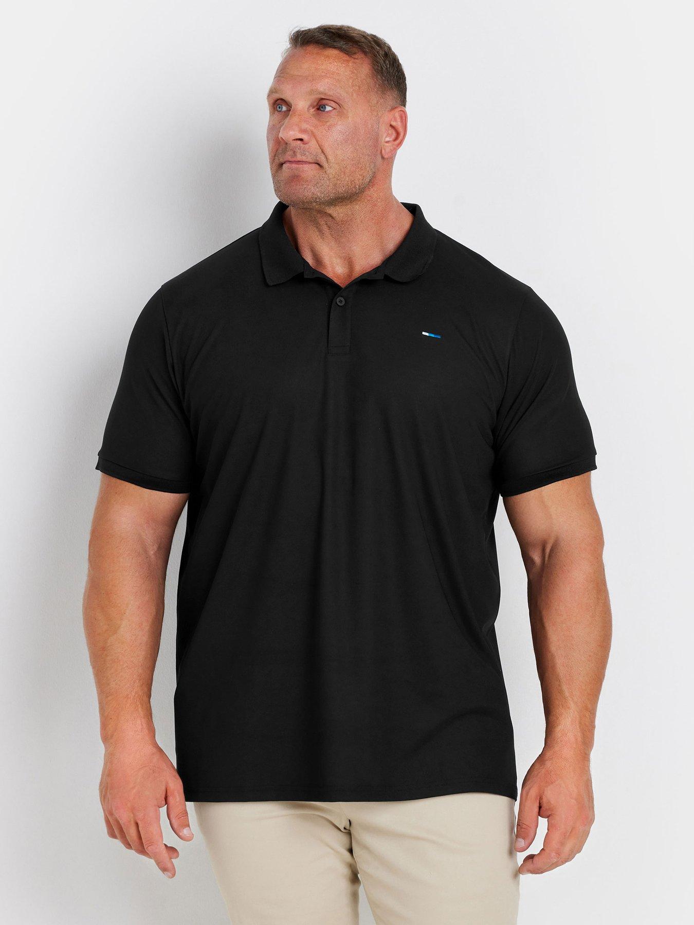 badrhino-poly-pique-golf-polo-shirt-black