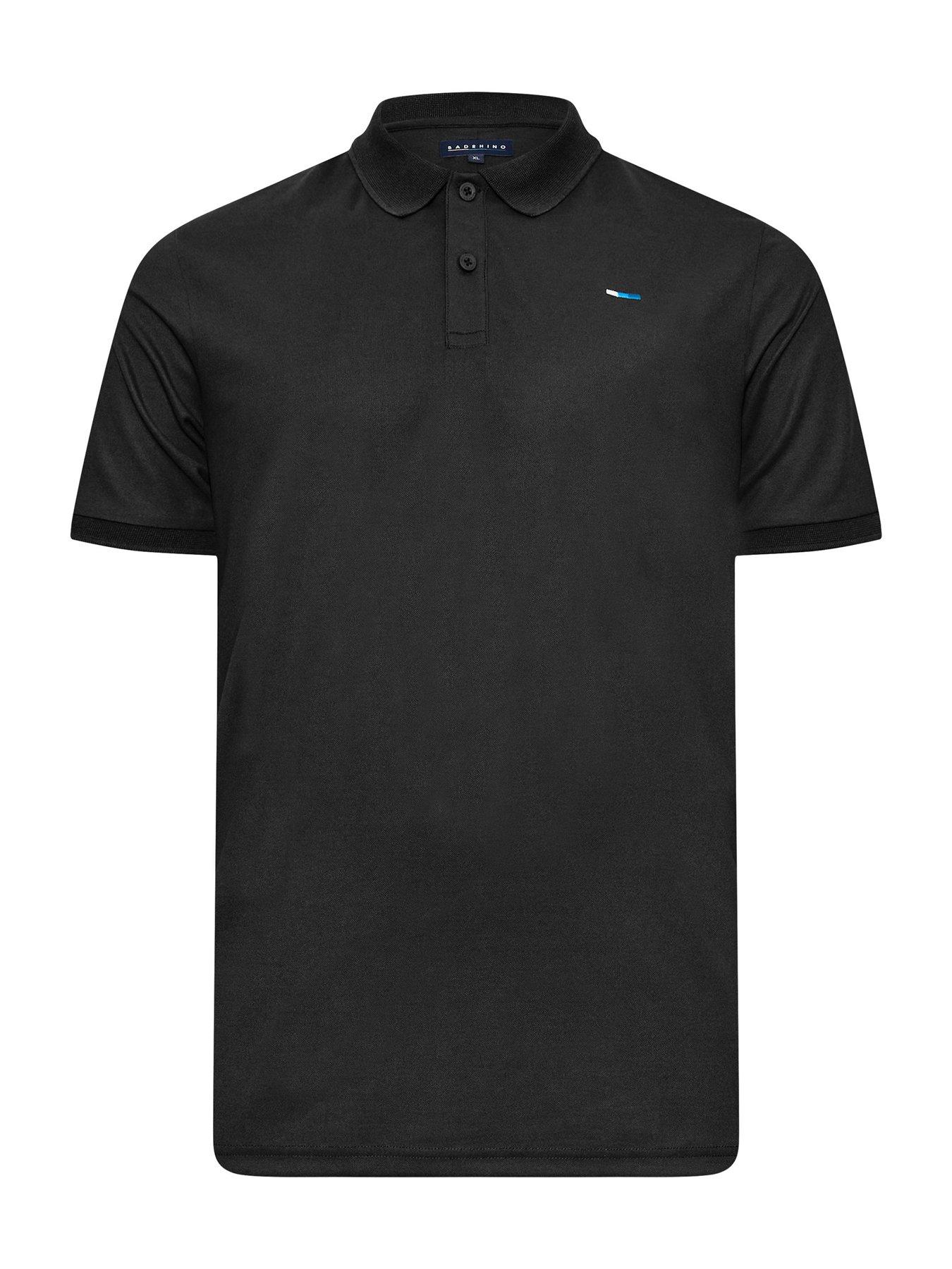 badrhino-poly-pique-golf-polo-shirt-blackback