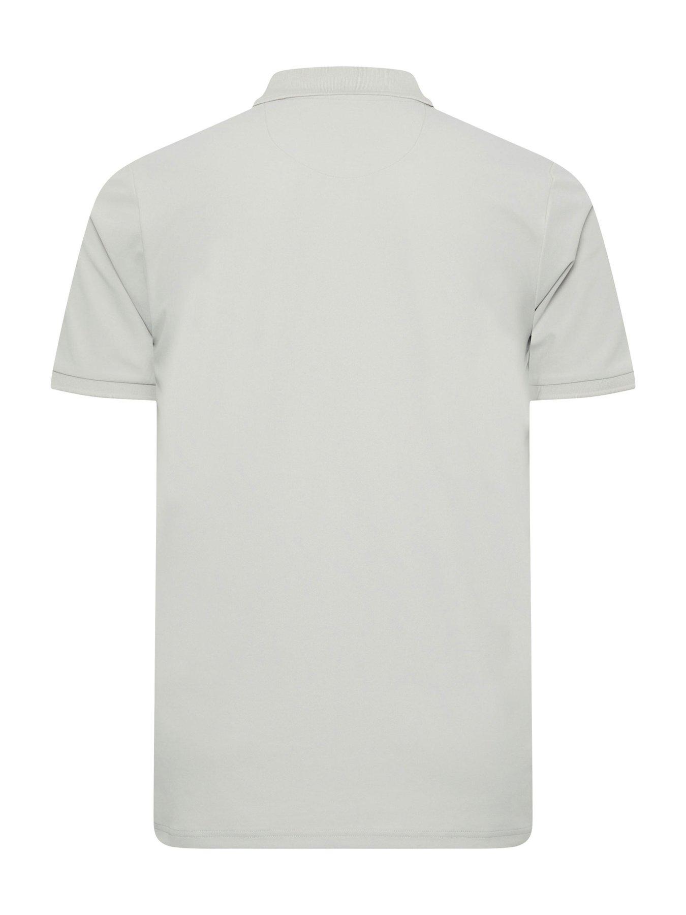 badrhino-poly-pique-golf-polo-shirt-greystillFront