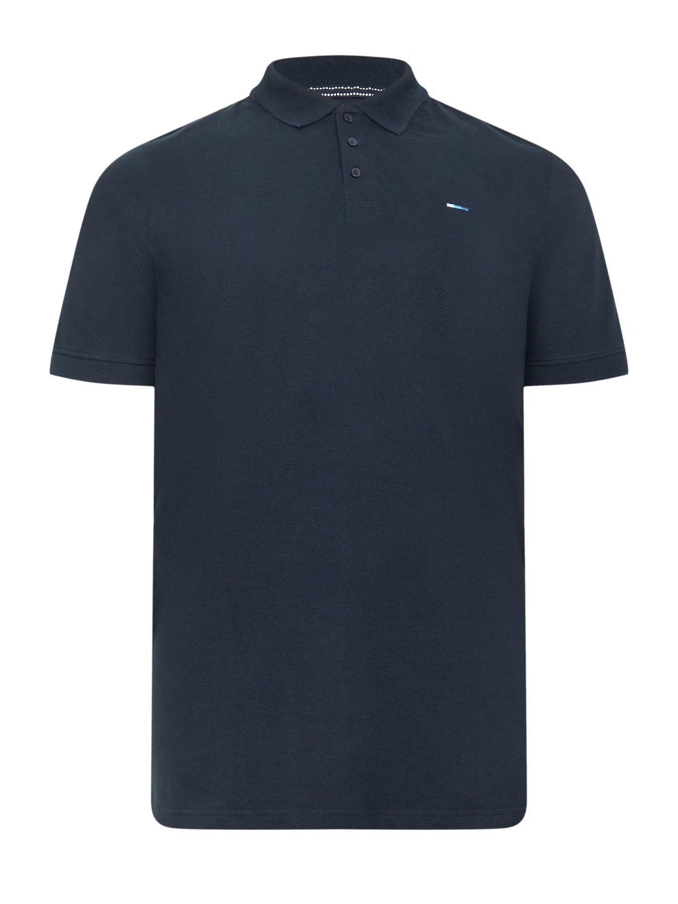 badrhino-long-short-sleeve-polo-shirt-navyback