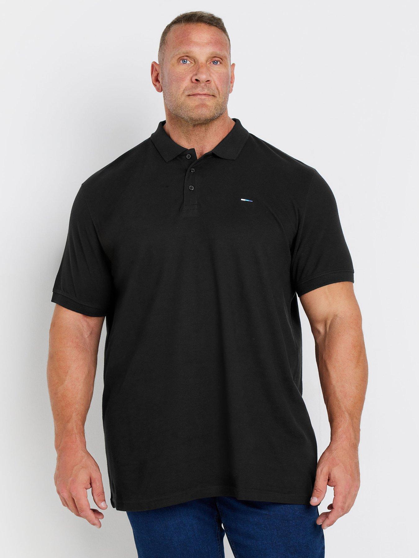 badrhino-badrhino-long-short-sleeve-polo-shirt-black