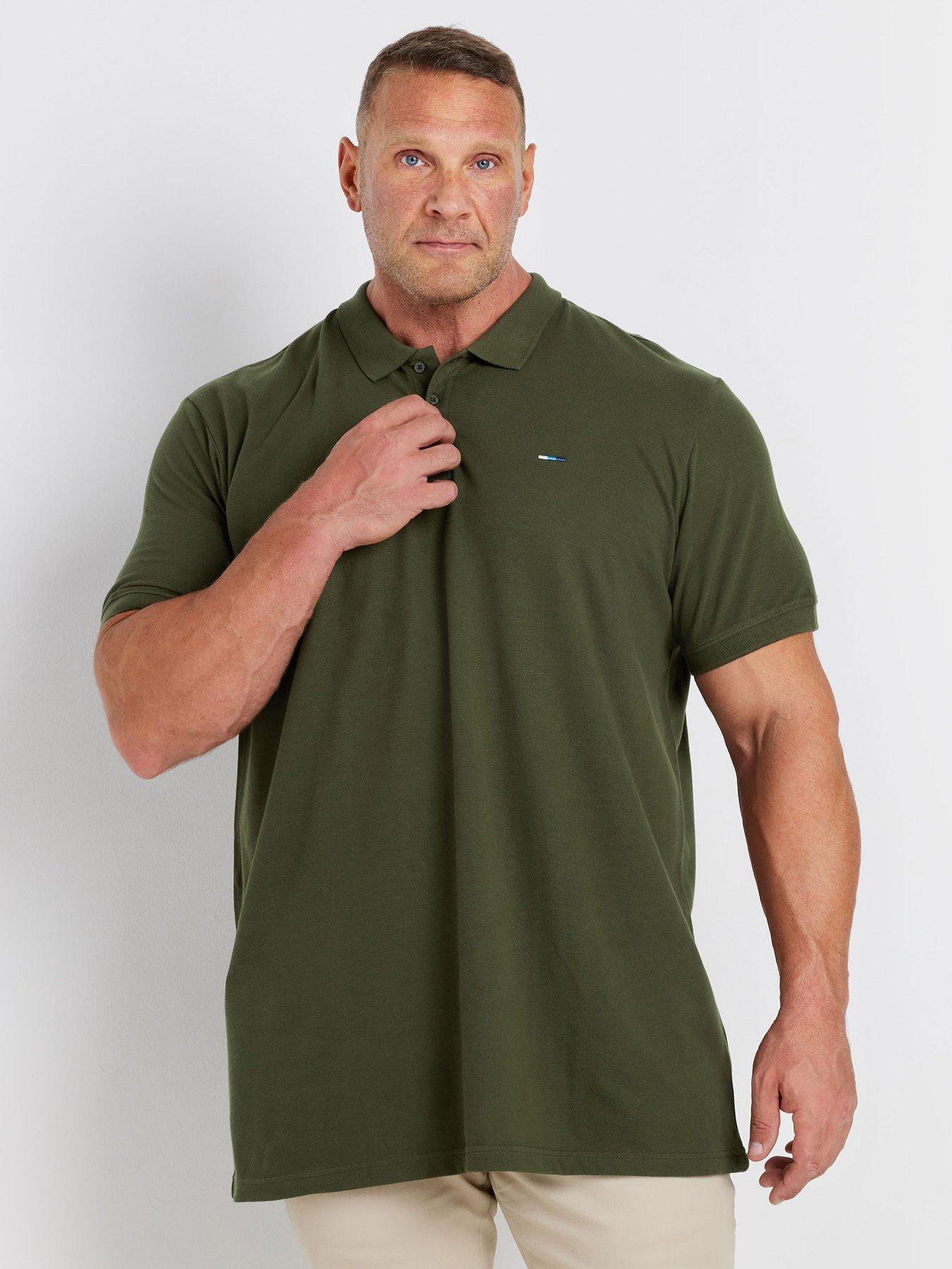 badrhino-badrhino-long-short-sleeve-polo-shirt--khaki