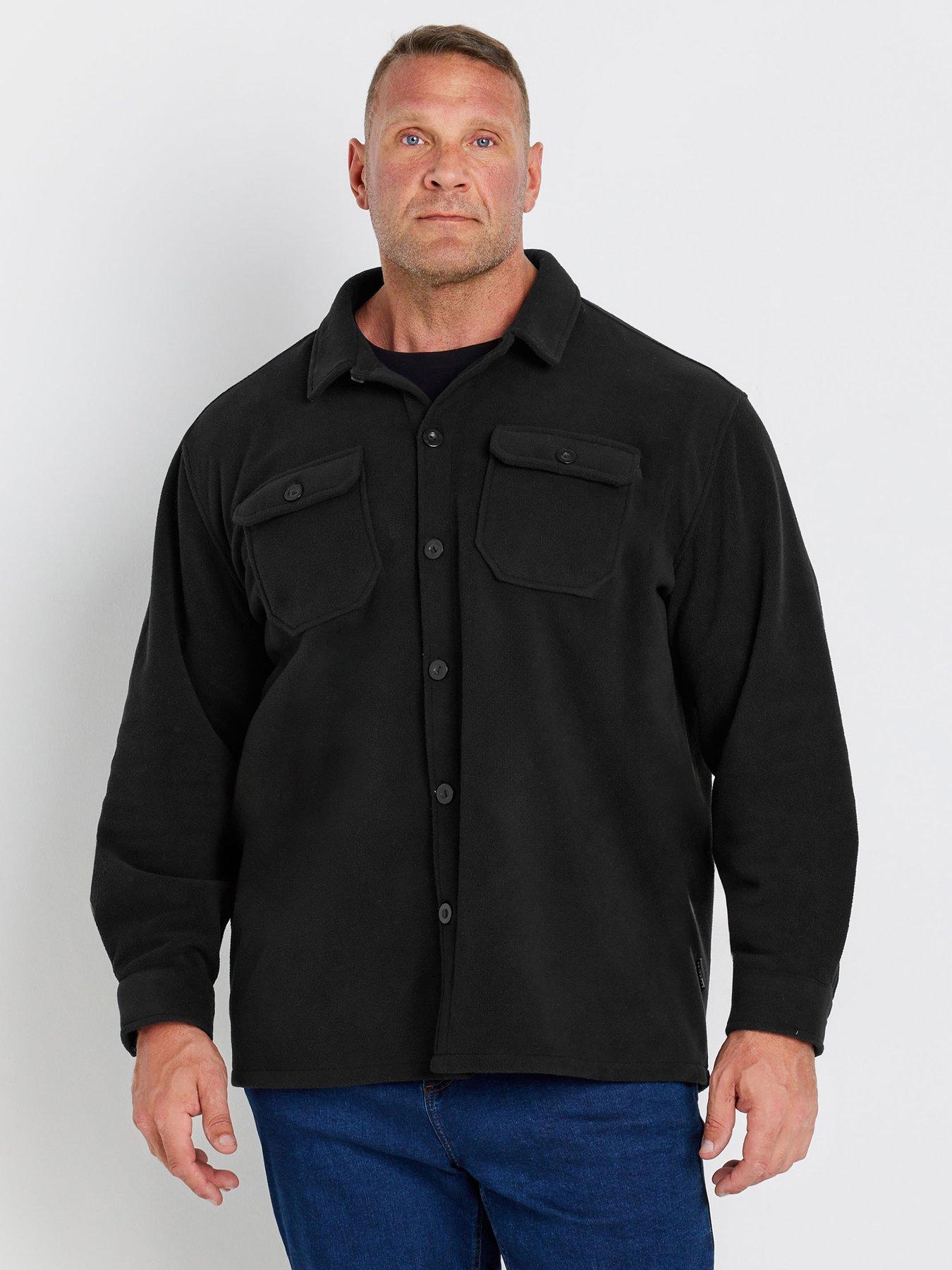 Image 1 of 1 of BadRhino Fleece Shacket - Black