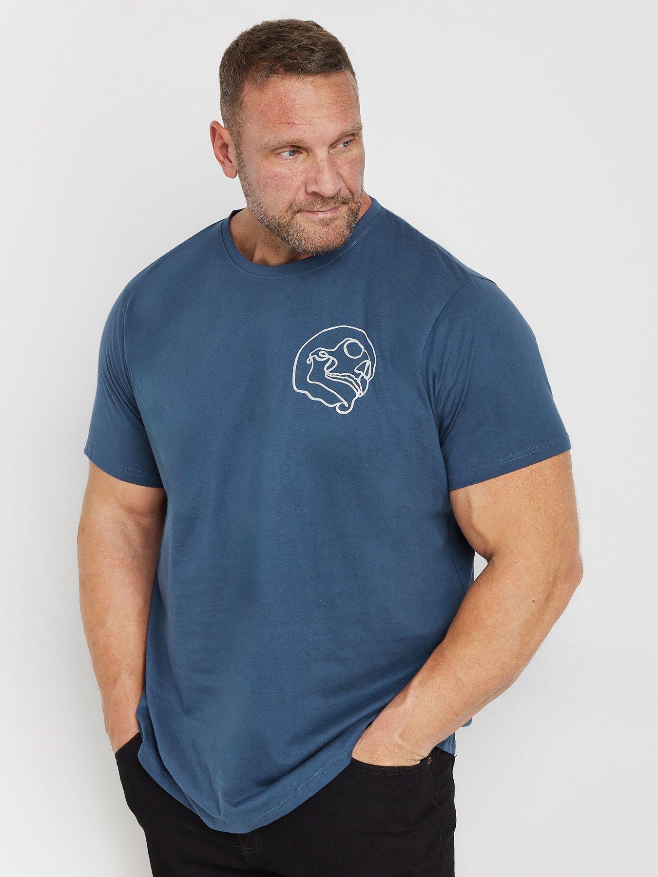 badrhino-front-back-skull-t-shirt-blue